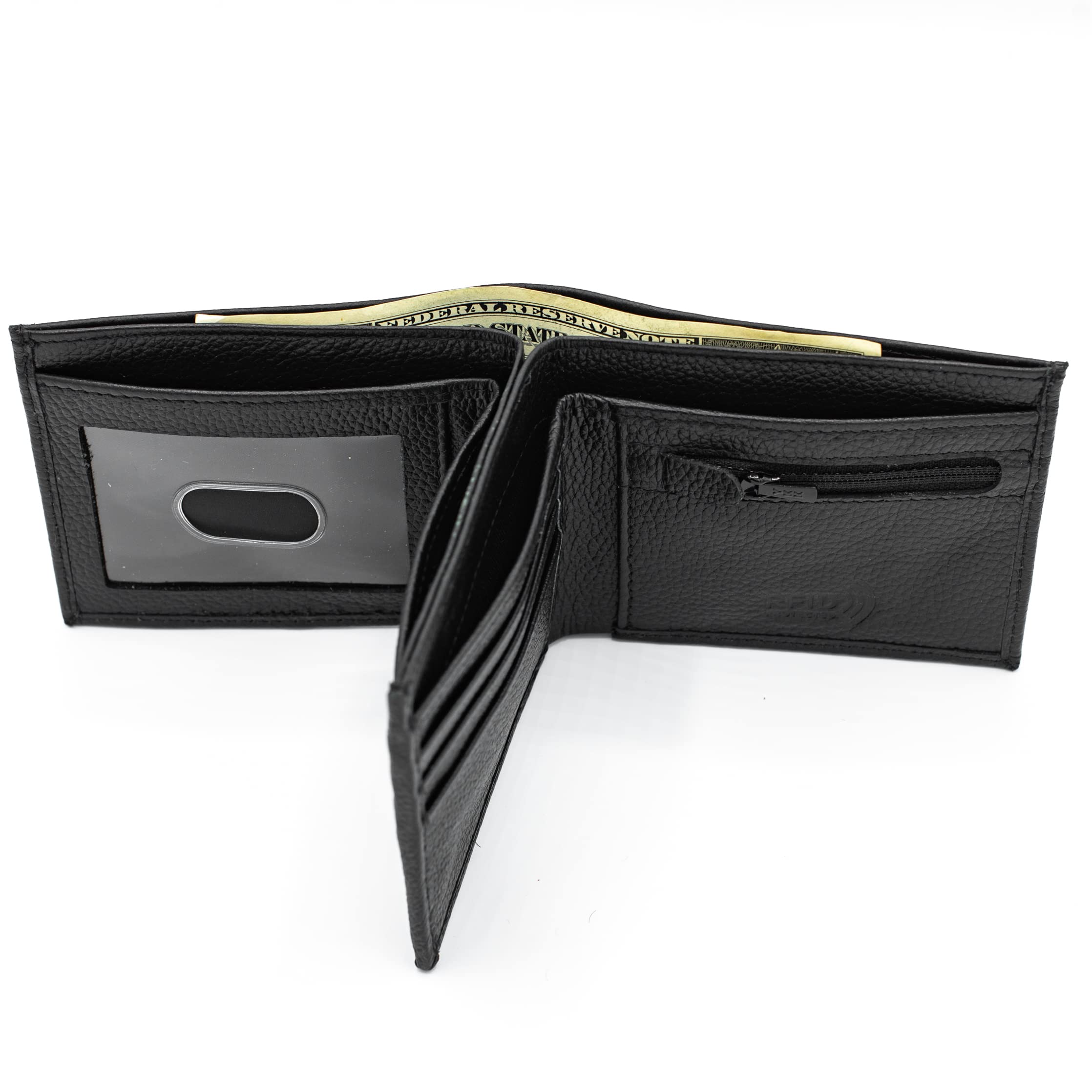 Buy J T C JUZAR TAPAL COLLECTION RFID Blacking Black Bifold Leather