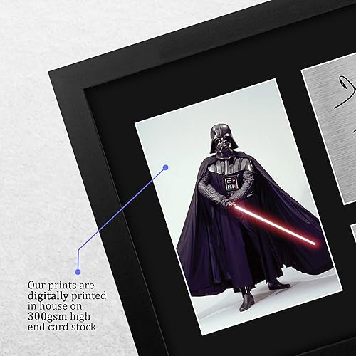 Miniatura 4 de HWC Trading Dave Prowse & James Earl Jones USL enmarcado impreso con autógrafo impreso de Star Wars Darth Vader - Tamaño carta de EE. UU