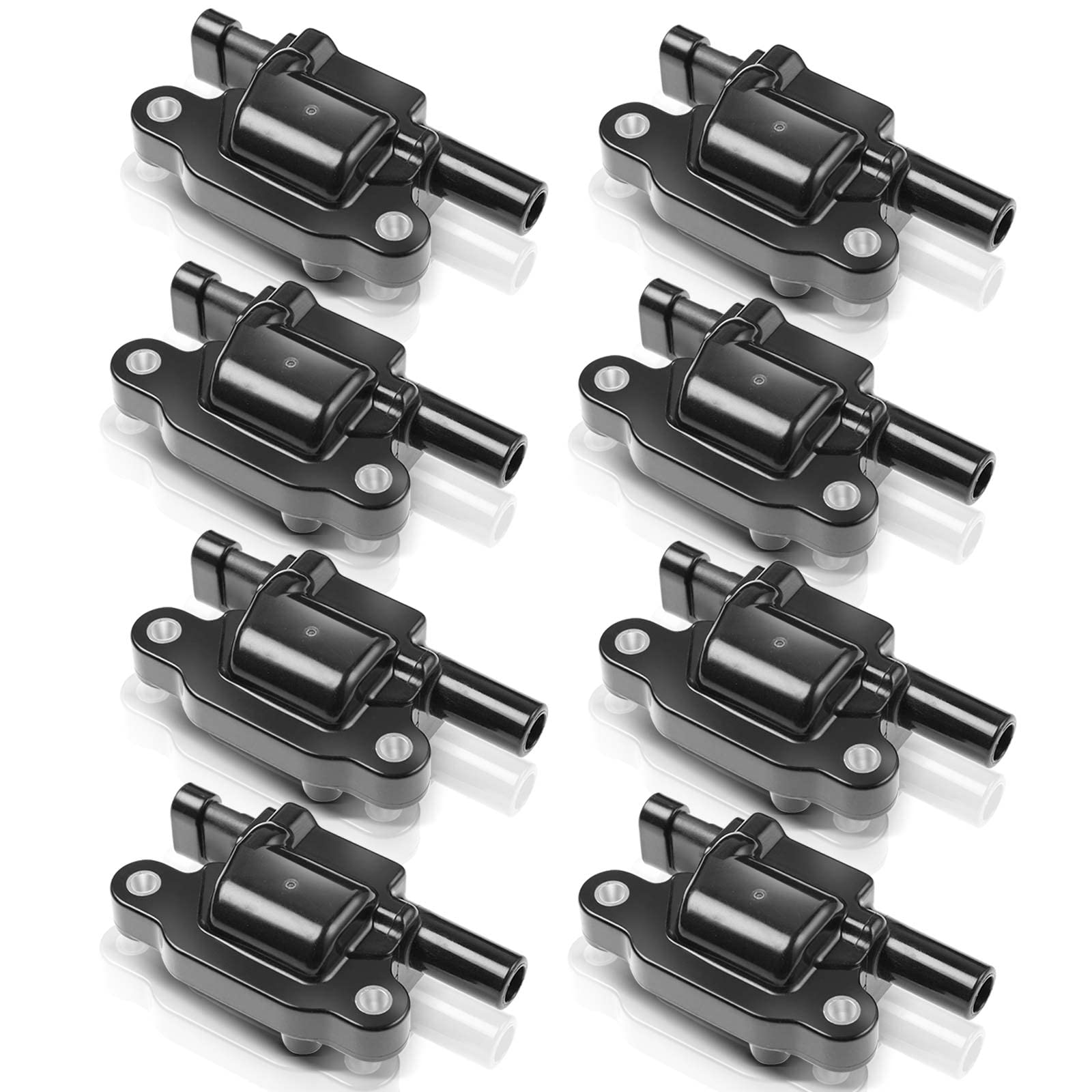 YHTAUTO8PCS Square Ignition Coil Pack Fits for Cadillac Chevy GMC Silverado Suburban Avalanche Camaro Express Impala Colorado Savana CTS 5.3L 6.0L V8, Replace 12570616, 12611424