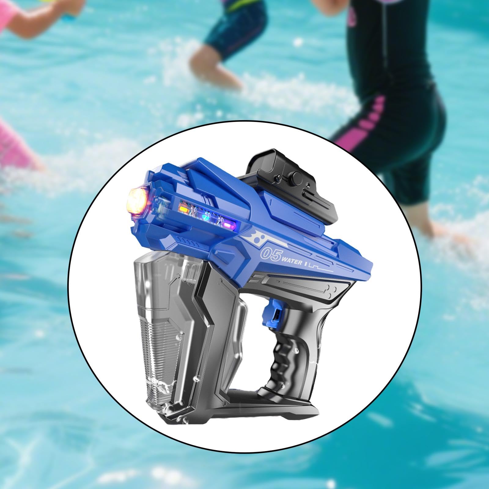 MagiDeal Giocattolo Elettrico Ad Acqua Ricaricabile Tramite USB con Spruzzatore d'Acqua Leggero per Bambini per Cortili