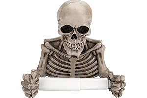 OwnMy Skull Bathroom Decor: Skeleton Tissue Holder