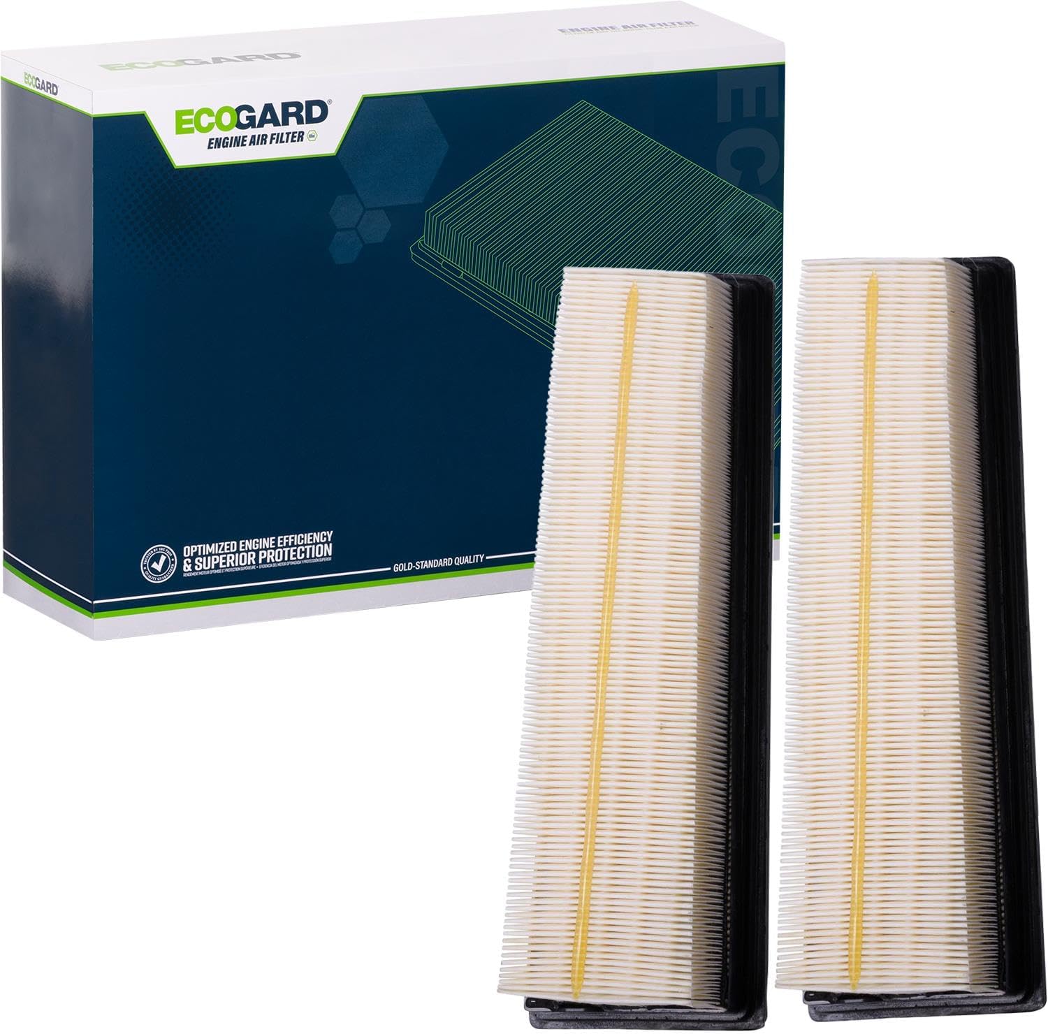 ECOGARD XA12104K Premium Engine Air Filter Left and Right Kit Fits 2014-10 BMW X6,2014-10 X5