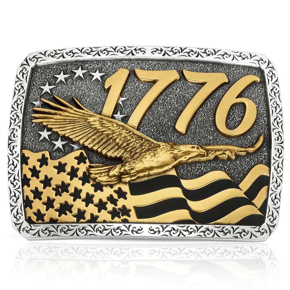 Montana Silversmiths Flag Series Attitude Western Belt Buckle