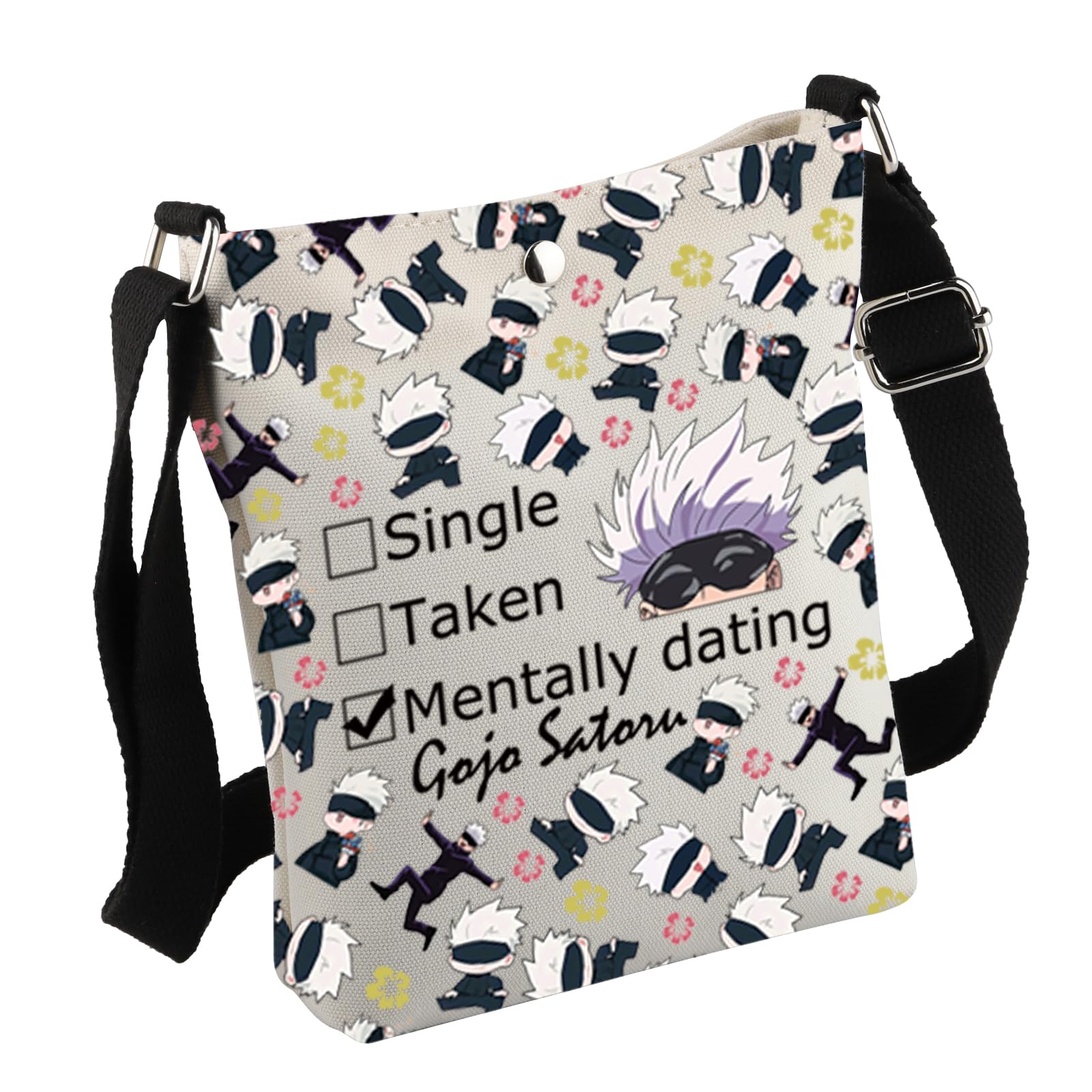 MNIGIUJJK Anime Inspired Gift SG Cosmetic Bag JJK Anime Lover Gift JJK Anime Themed Gift, TakenCrossbody, Small, Crossbody