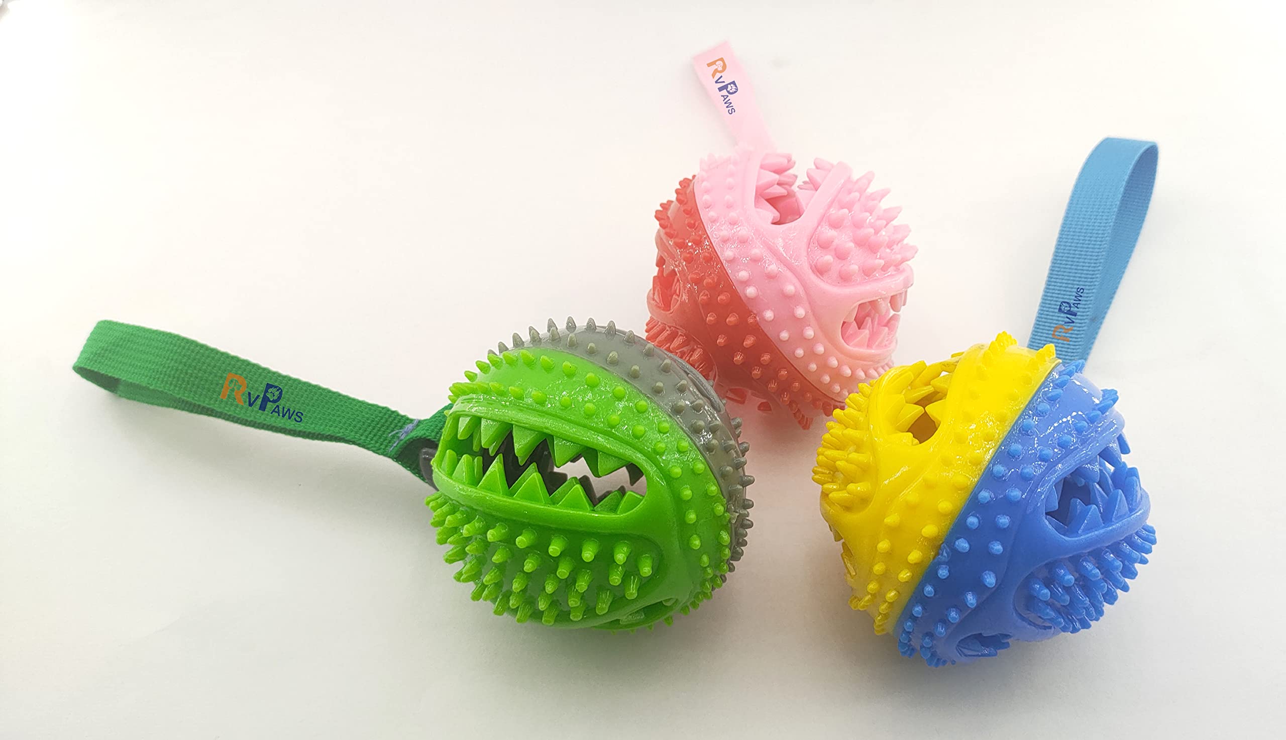 RvPaws Dog Toy Ball Treat, Nontoxic Bite Resistant Toy Ball for Pet Dogs Puppy Cat, Dog Food Treat Feeder Tooth Cleaning Ball,Dog Pet Chew Tooth Cleaning Ball Pet Exercise Game Ball IQ Training Ball. (B0BN1XJ89B) Amazon Price History, Amazon Price Tracker
