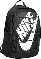 Nike Hayward 2.0 Unisex Backpack - Durable Polyester Shell, Adjustable Padded Straps, Spacious Storage for Hiking & School (Black/Black/White)
