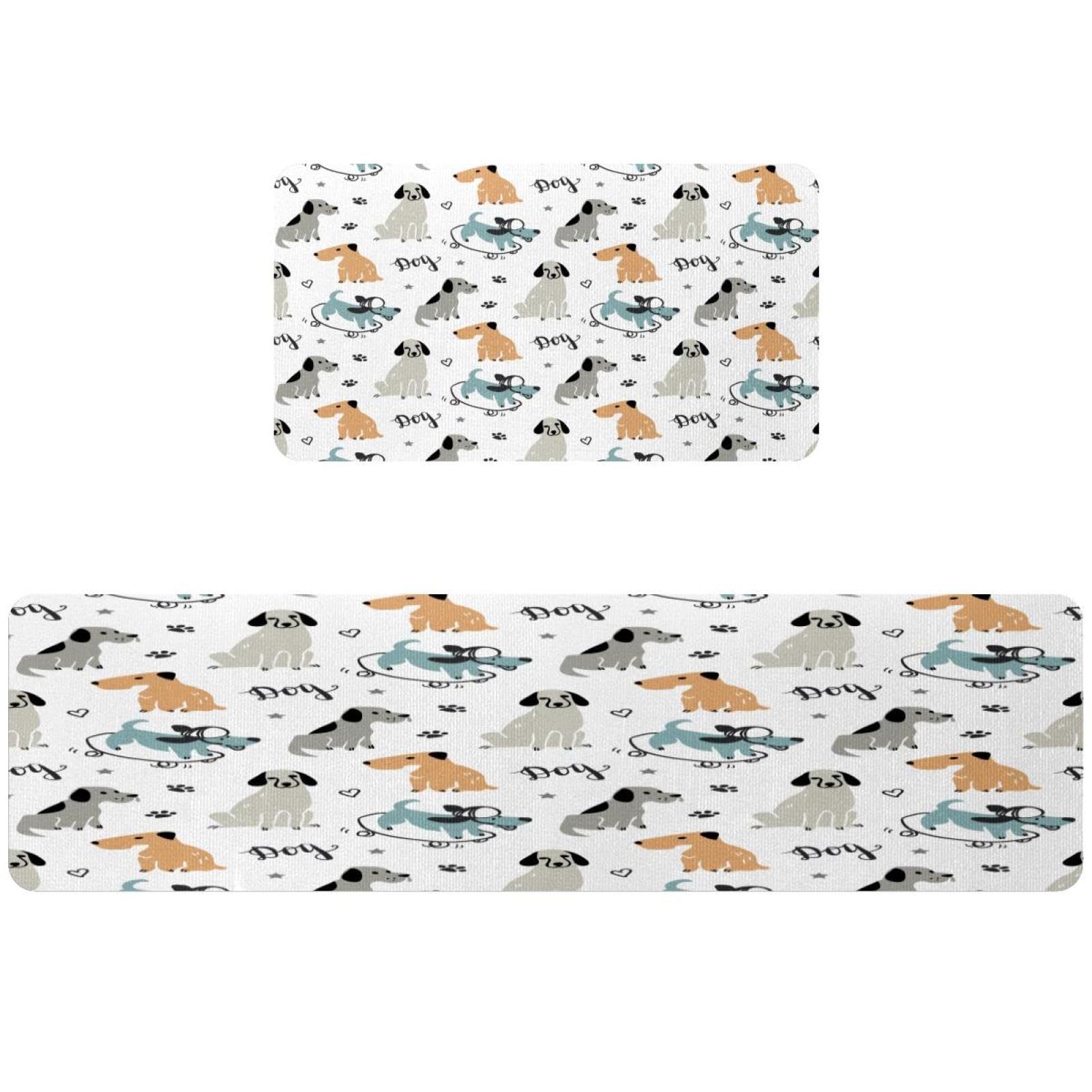 Alfombra de cocina absorbente y lavable VAPOKF juego de 2 alfombrillas antideslizantes para hogar