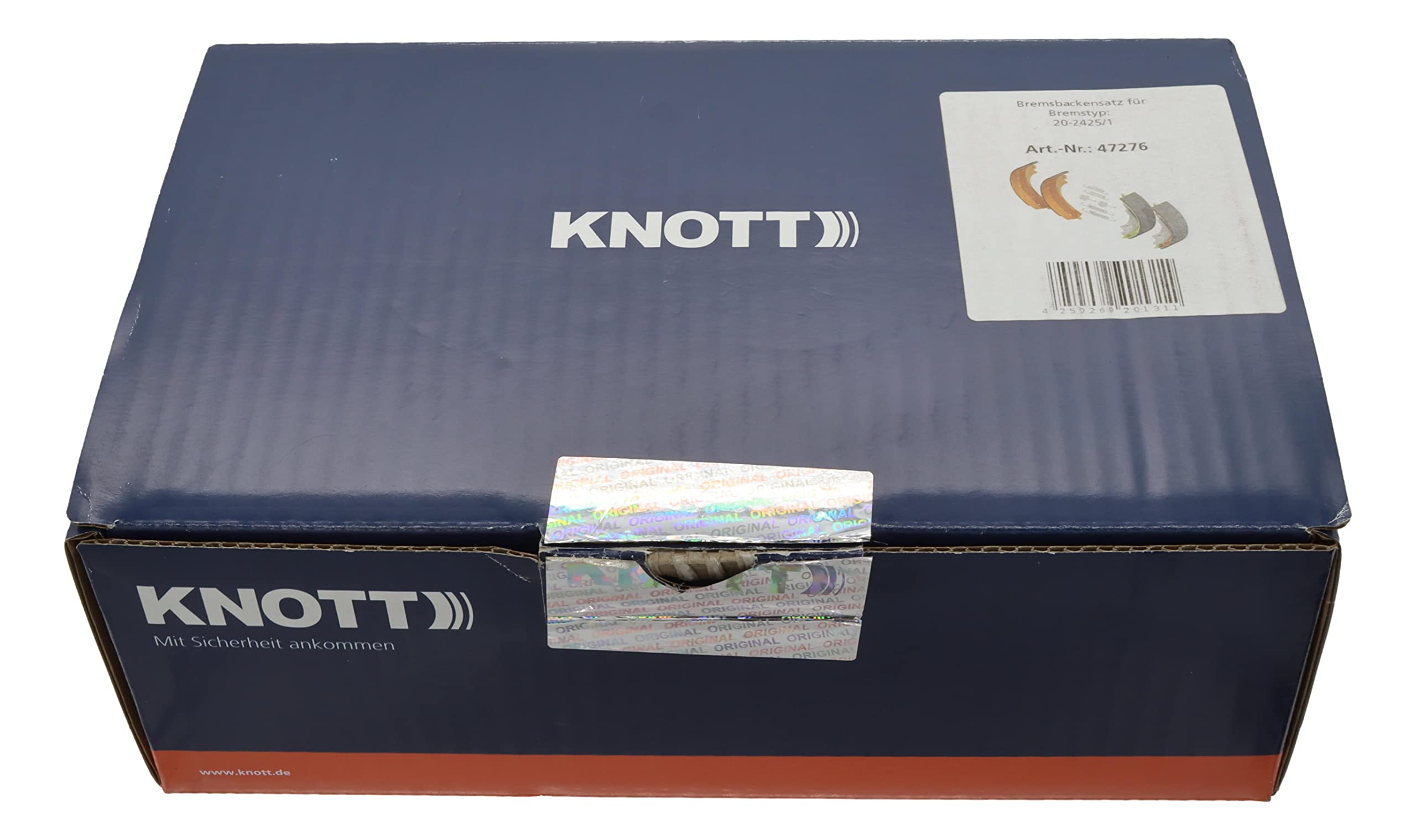 Jeu de mâchoires de frein Knott 47276 200 x 50 renforcées pour frein Knott BPW Nieper 20-2425/1 20-964/1 et BPW S2005-5RASK cf. 416277.001/416277 |