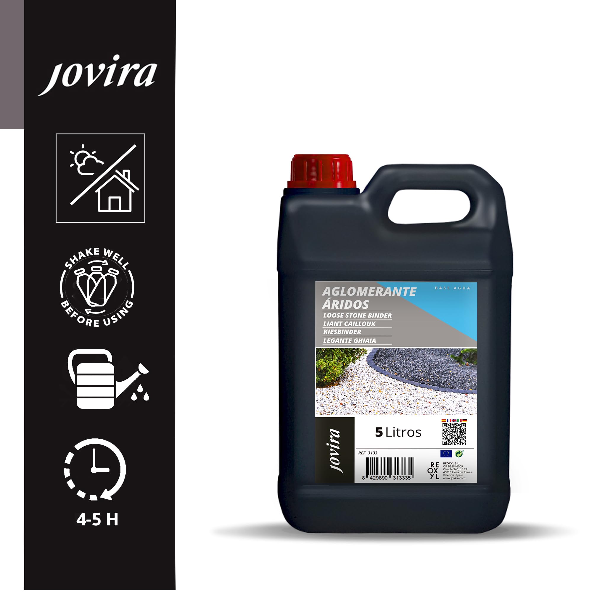 JOVIRA PINTURAS Résine extérieure pour gravier et cailloux 5 L