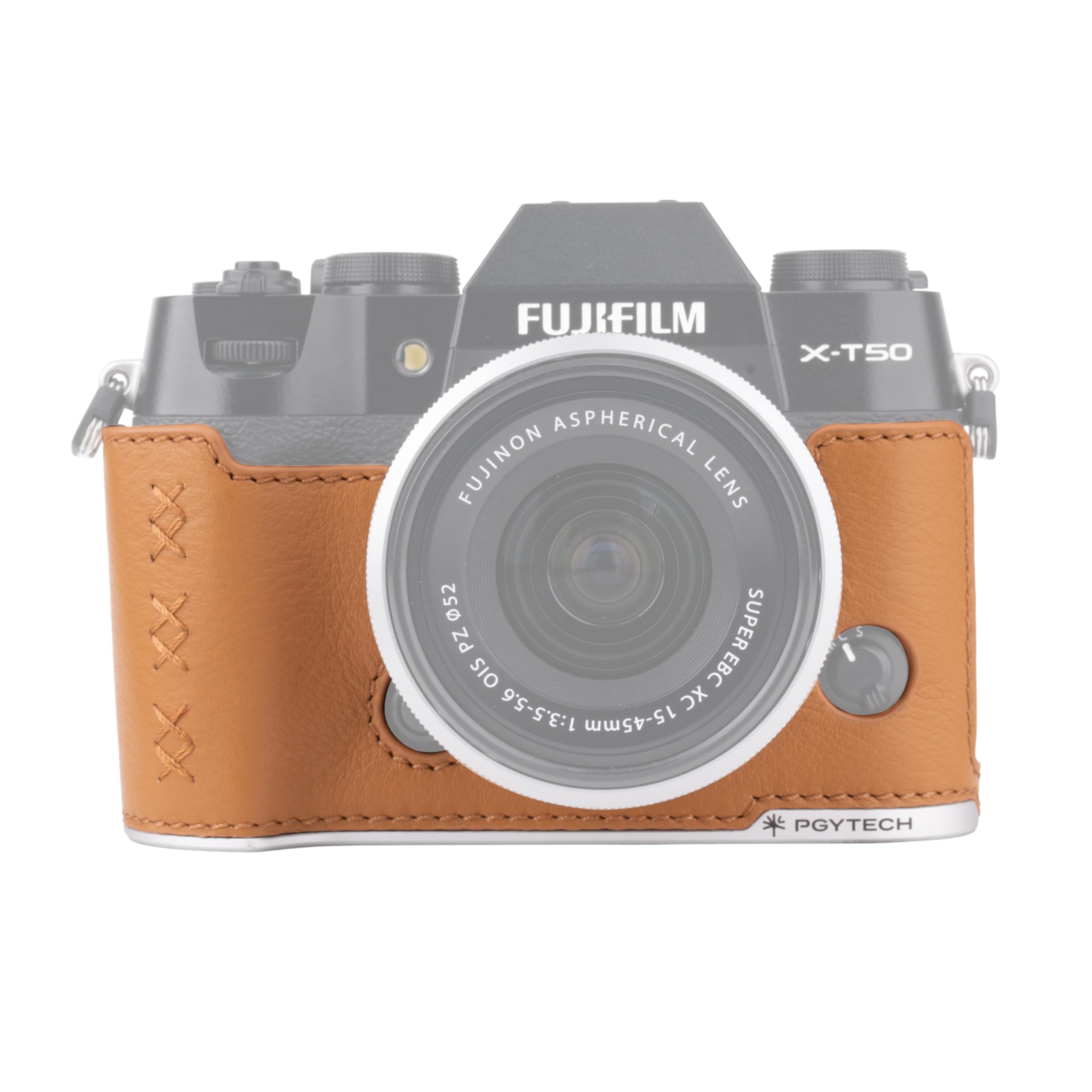 PGYTECH Demi Étui pour Fujifilm en Cuir Véritable, Vintage Camera Case