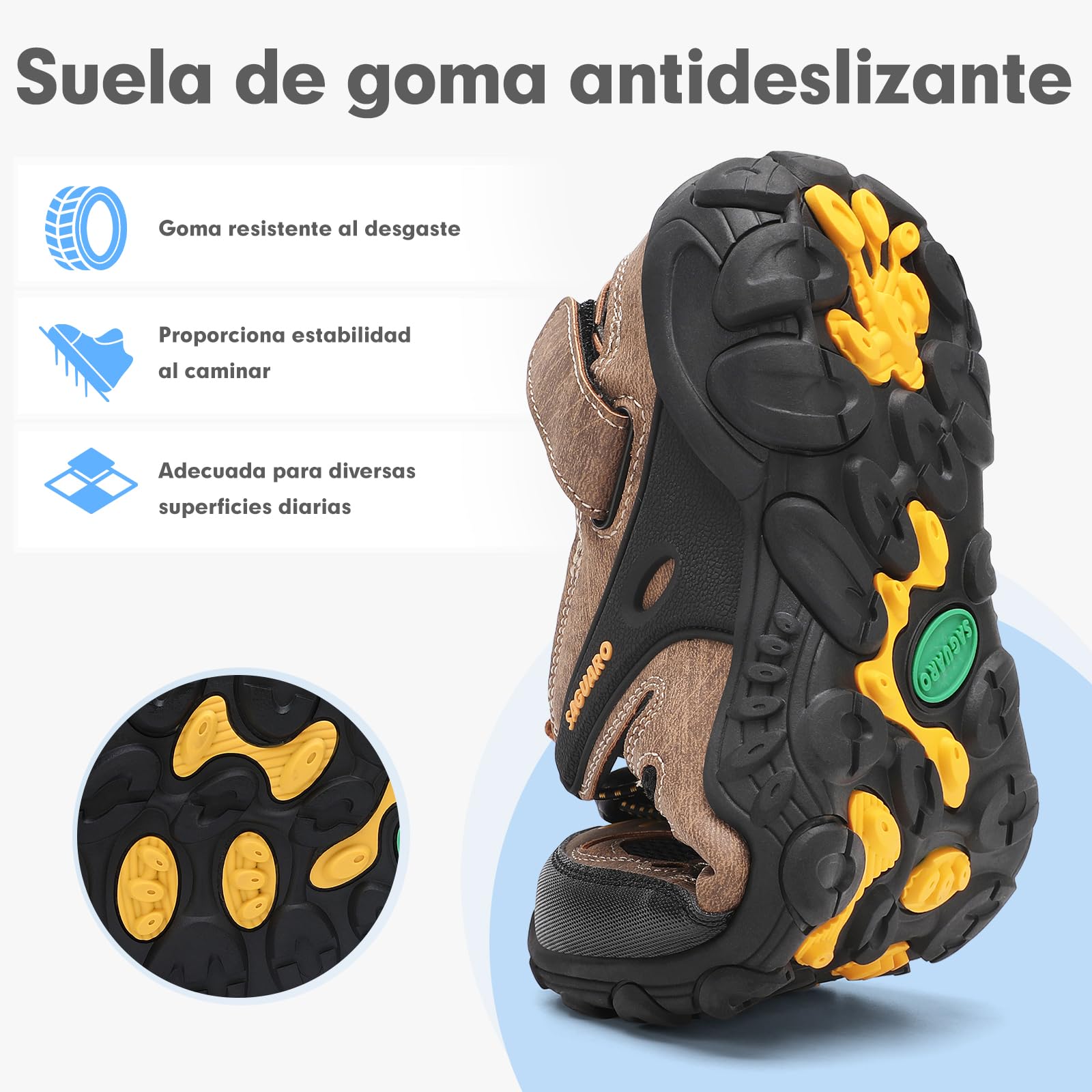 SAGUARO Sandalias de Trekking Hombre Mujer Cómodas Transpirables Deporte Sandallias Al Aire Libre