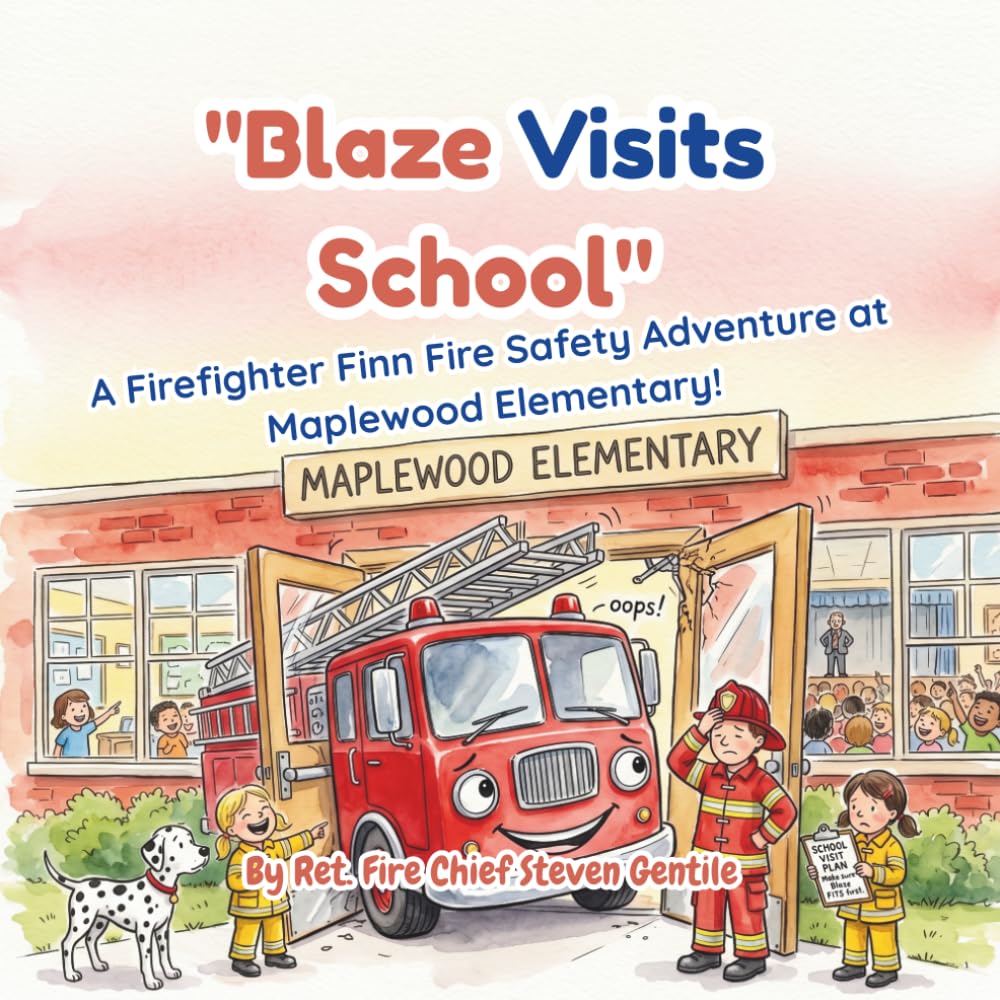 "Blaze Visits School": A Firefighter Finn Fire Safety Adventure at Maplewood Elementary!