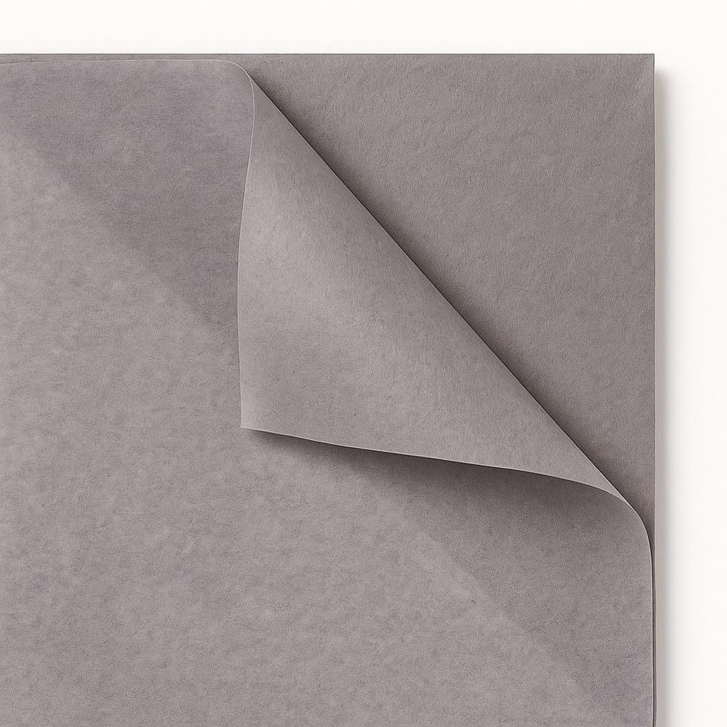 Carta velina Confezione 50 x 75 cm - 100% riciclabile, certificato FSC & PEFC - Colorato in massa - 42+ s - Carta da imballaggio di alta qualità Regali e commercio - Grigio tortora - Confezione di 480