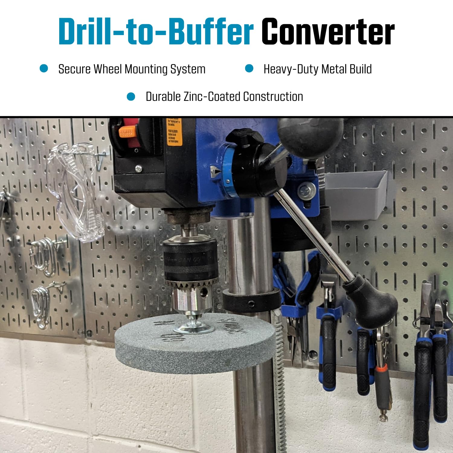 1/2in Drill Arbor Adapter for Buffing, Grinding Wheels, 1/4in Shank — Amazon image 5