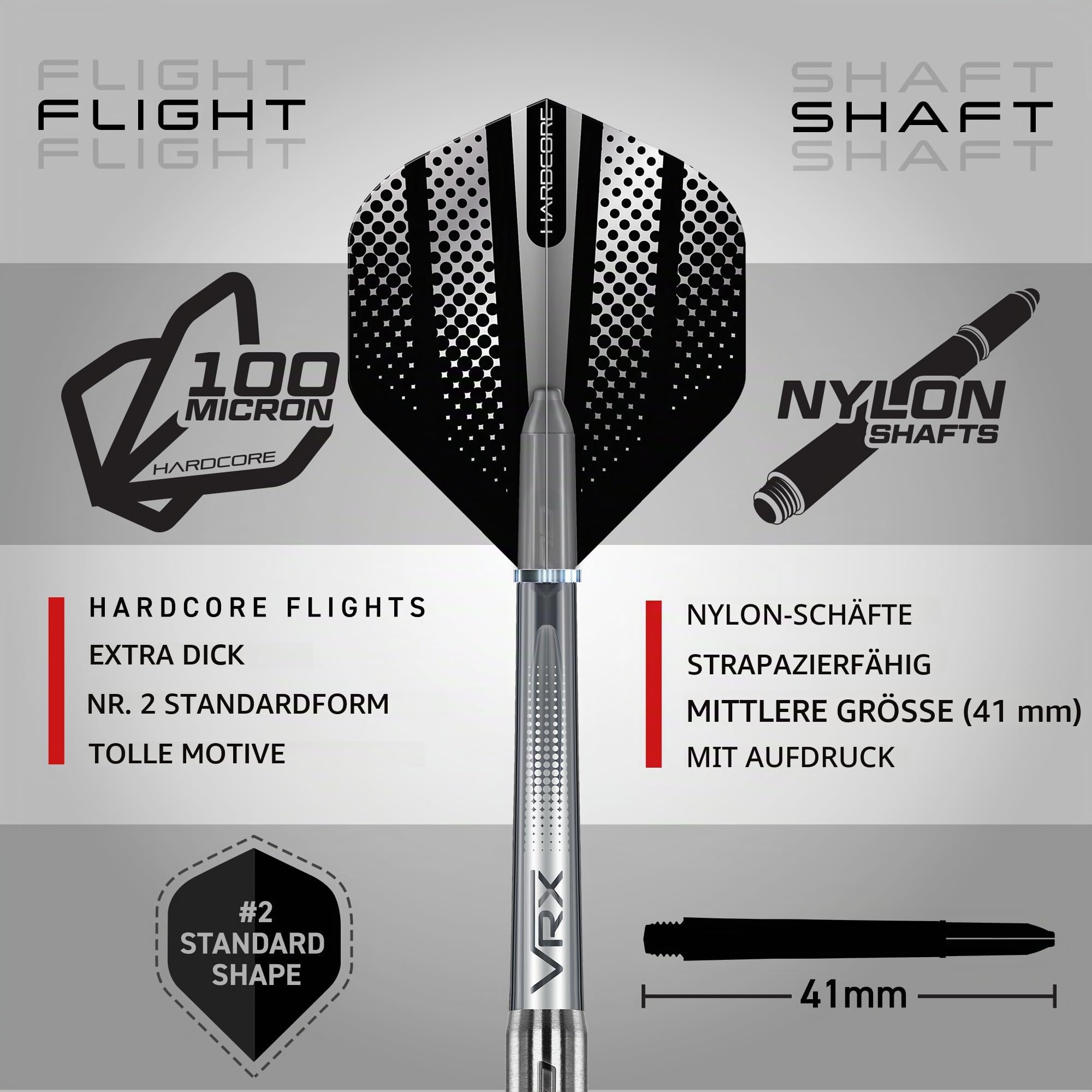 RED DRAGON Rebels Darts Set 21g, 23g, 24, 25g oder 26g Tungsten Steel Tip Darts Set mit Flights und Schäfte