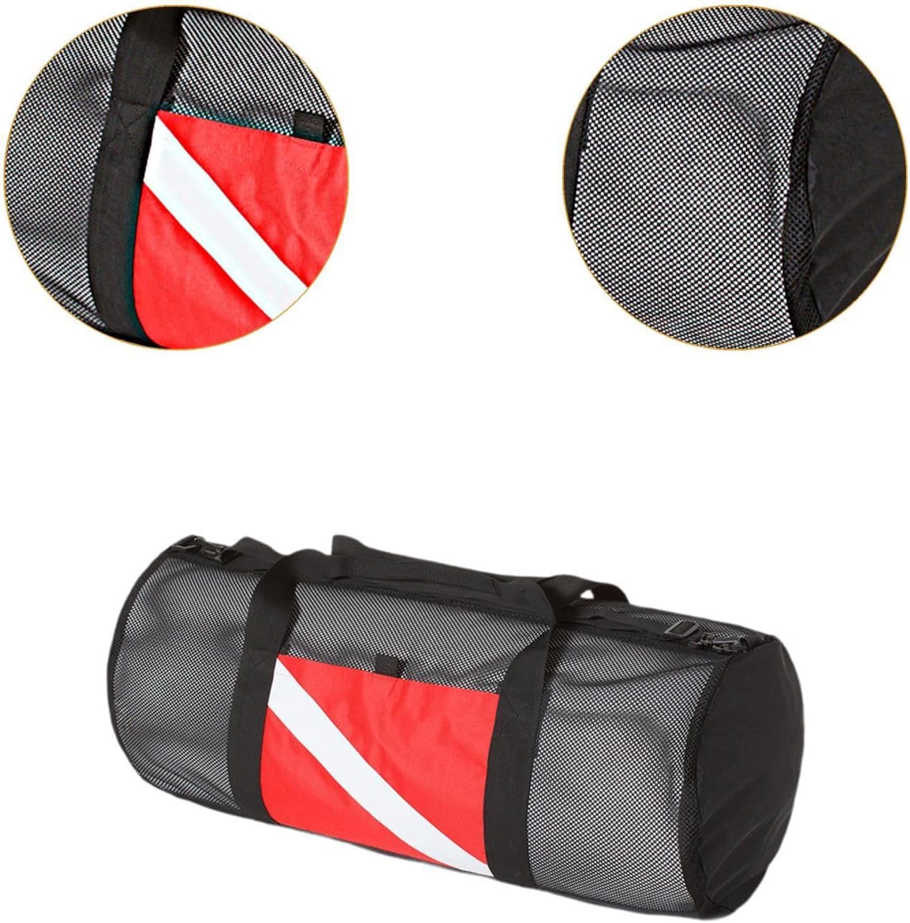 Mesh Duffel Bag Breathable Dive for Surfing Snorkeling Gear Travel