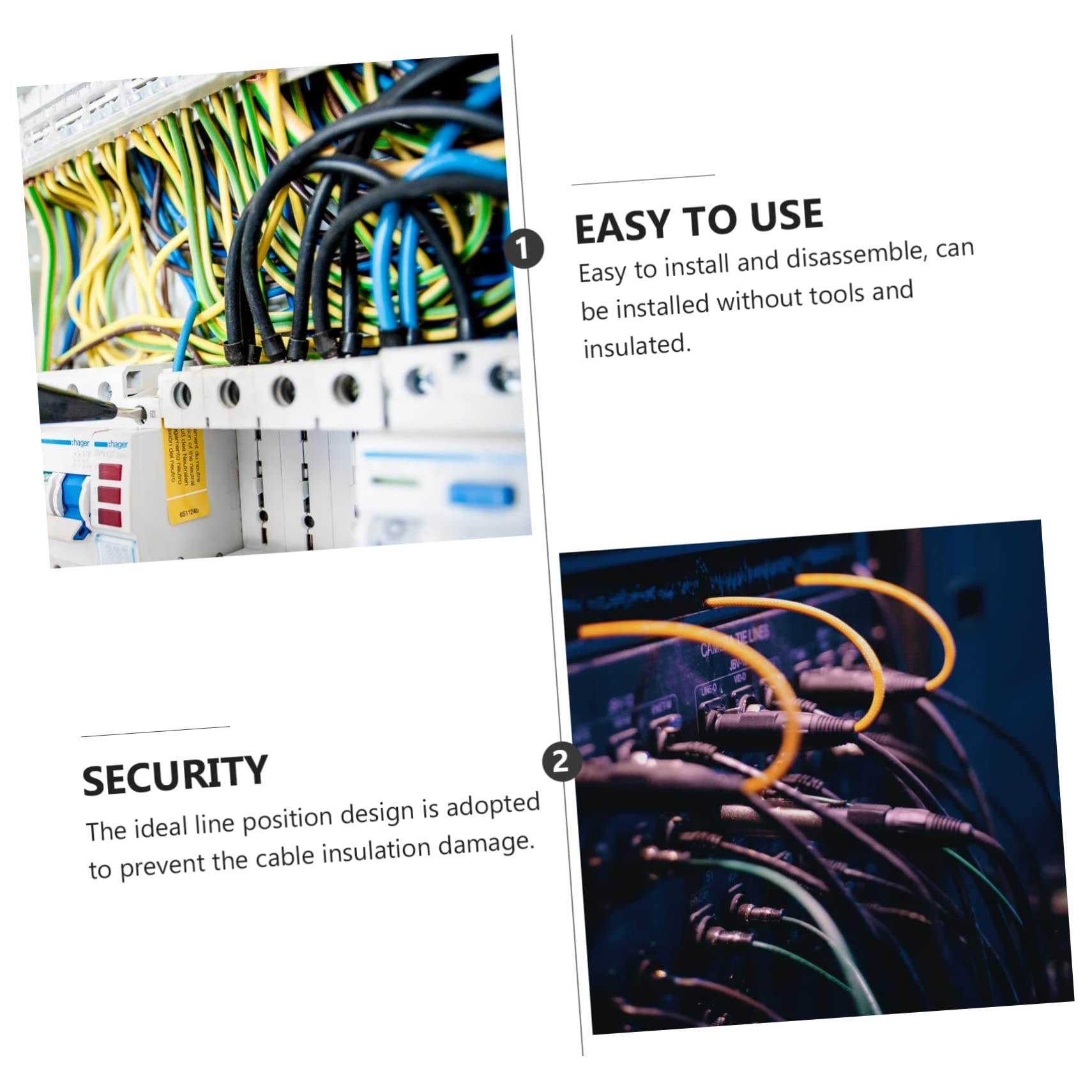 50 Pcs Wire Clamp Cable Clips Automotive Wire Loom Wires Patch Cables Grounding Clips Outdoor Light Clips Car Wire Rope Clips Double-Wire Clips Solar Photovoltaic Cable Clip Silver MUCKLILY