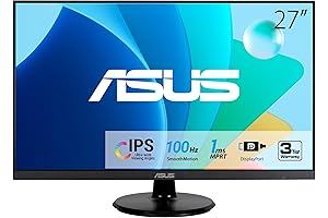 ASUS 27" 1080P Eye Care Monitor (VA27DQF): The Ultimate Visual Experience for Work and Play