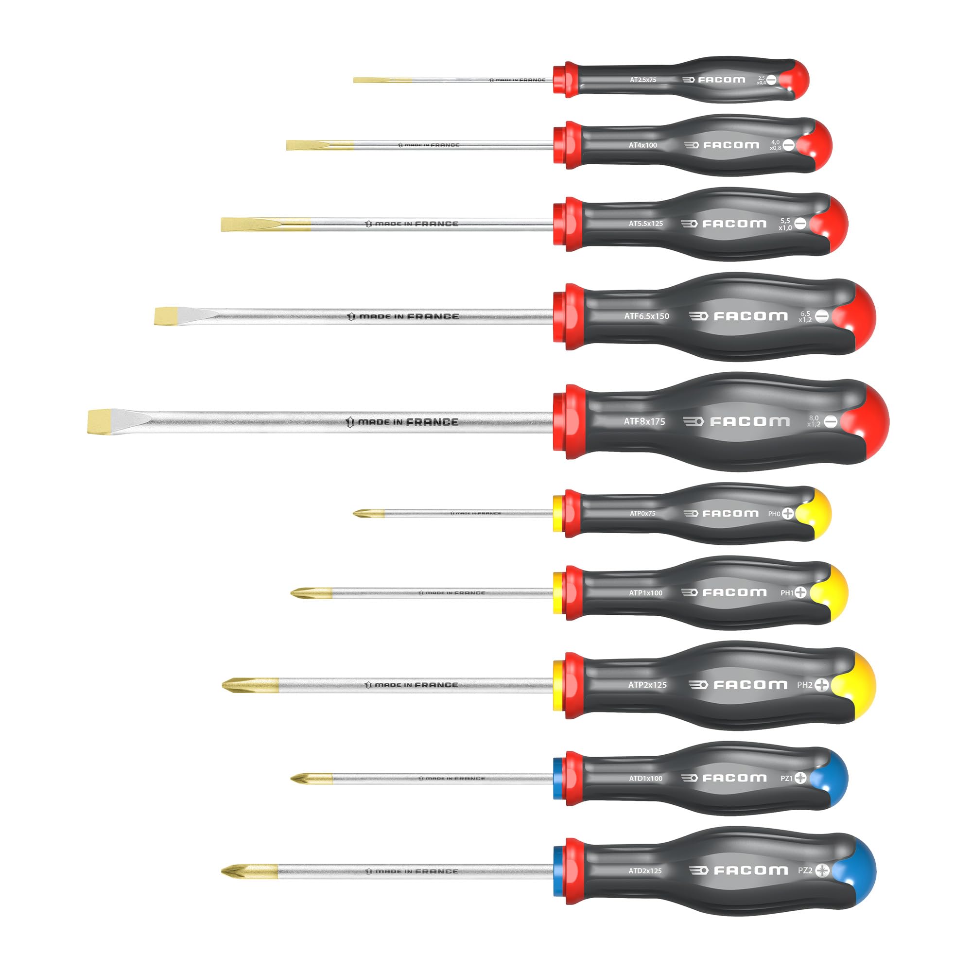 FACOM PROTWIST Jeu de tournevis 10 pièces, ATW.​J10PB