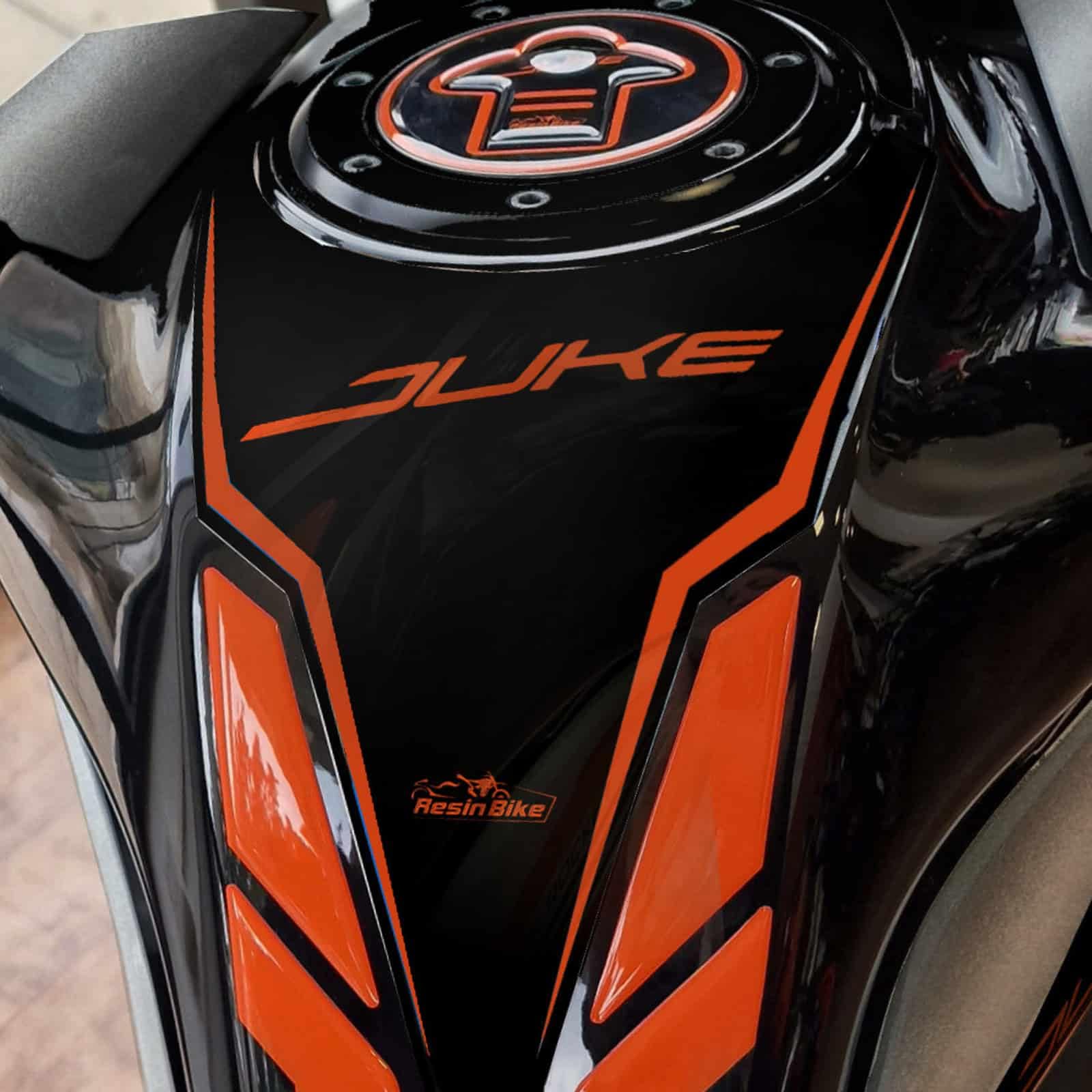 Resin Bike Adhesivos Moto Compatibles con KTM Duke 125 200 250 390 2021-2023. Protection de Tanque de Choques y Arañazos Moto. Pegatinas 3D Resinadas Made in Italy