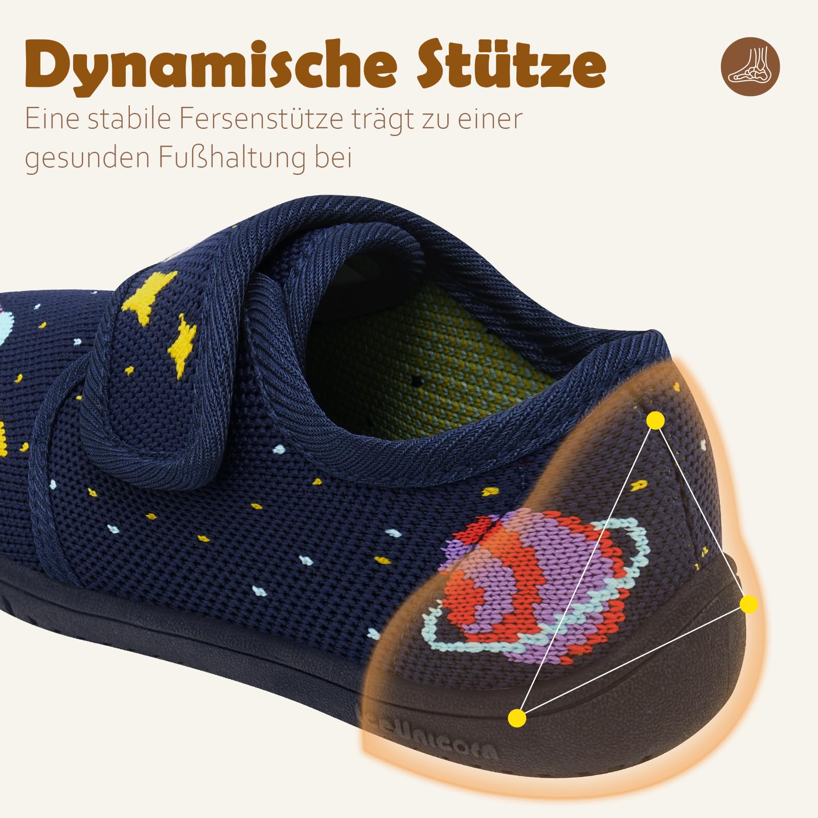 IceUnicorn Hausschuhe Kinder Jungen Atmungsaktiv Pantoffeln Mädchen Rutschfest Kindergartenschuhe Leicht Unisex Slippers
