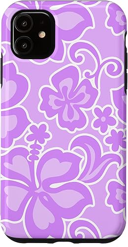 Funda para iPhone 11 Coconut Girl Hibiscus Preppy Hawaiian Y2K Preppy pĂşrpura Funda para iPhone 11 Coconut Girl Hibiscus Preppy Hawaiian Y2K Preppy pĂşrpura