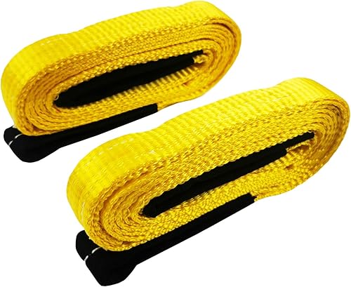 Miniatura 6 de 6 correas de elevación de 1 pulgada x 8 pies, correa de elevación resistente con 2 bucles reforzados, resistencia a la rotura de 5000 libras,