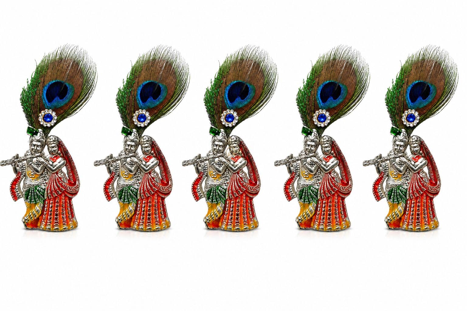Traditional Indian Deity God Shree Jagannatha Puri, Shrinathji, Khatu Shyam Ji Brooch Stone Studded Lapel Pack of 5 Pin For Men Suit Kurta Women Saree, Mor Pankh Pearl For Wedding Festival-image-32