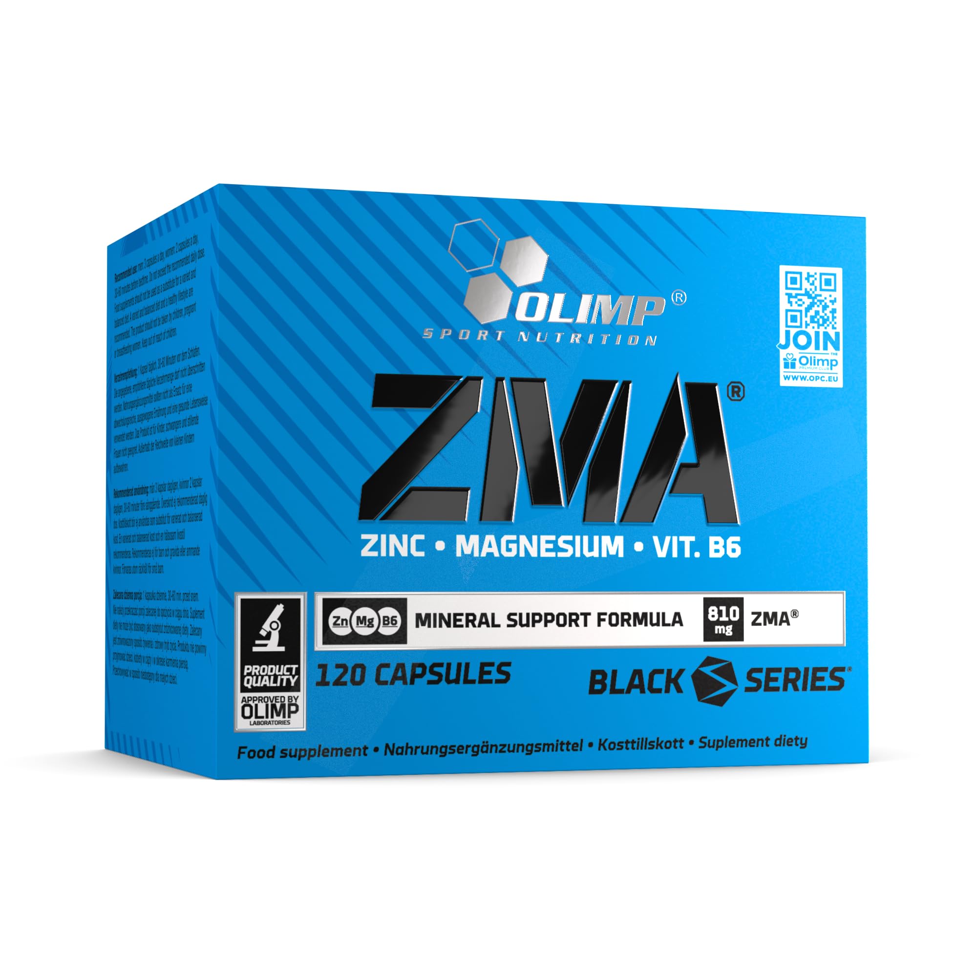 OLIMP SPORT NUTRITION Labs ZMA Capsules, Pack of 120 Capsules