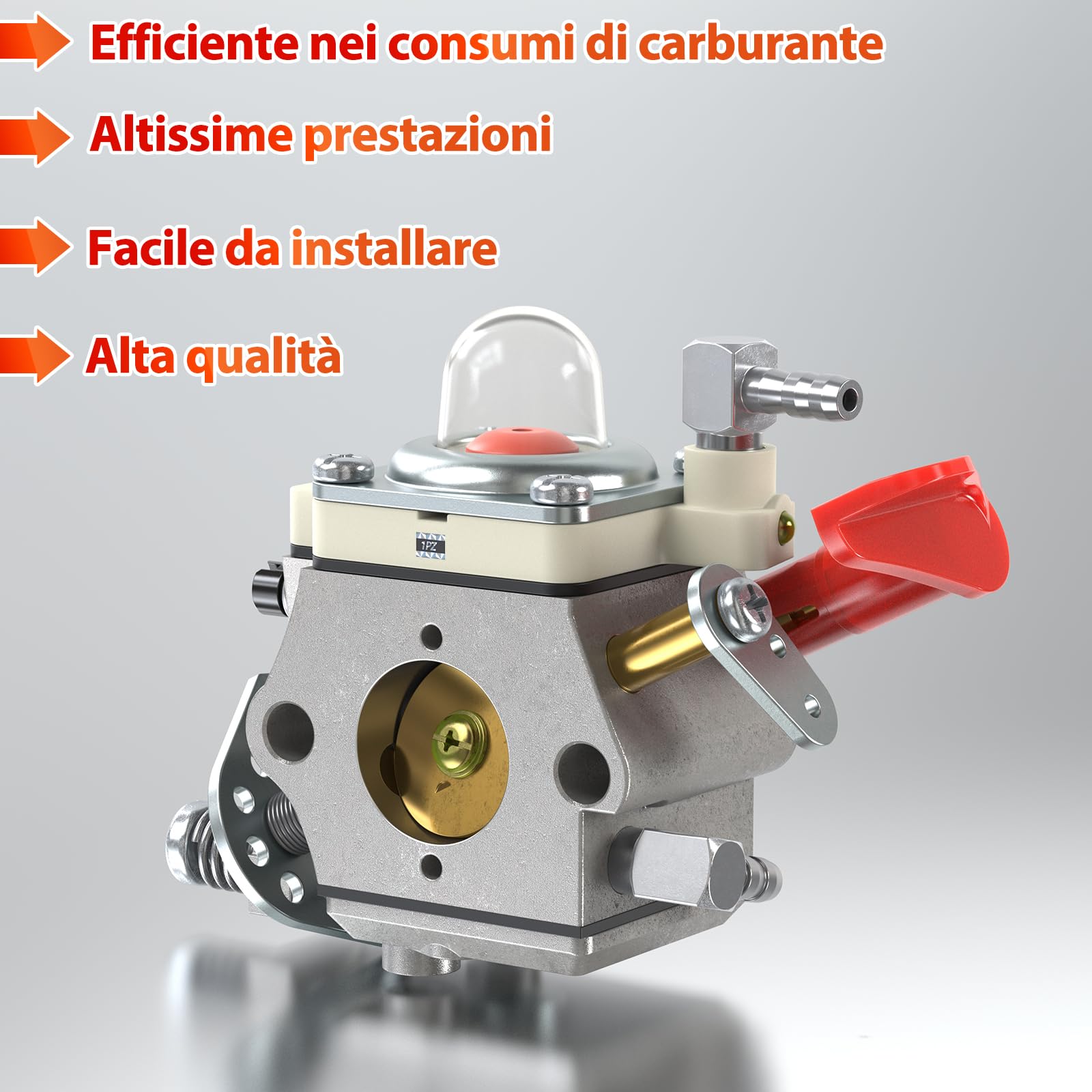 1PZ Kit Carburatore per Walbro WT-668 WT-668B Baja 5B 5T 23-30,5cc | Compatibile con WT-997, WT-664, HPI Baja 5B SS, Rovan, KM, Zenoah, CY, RCMK e Losi 5ive-T