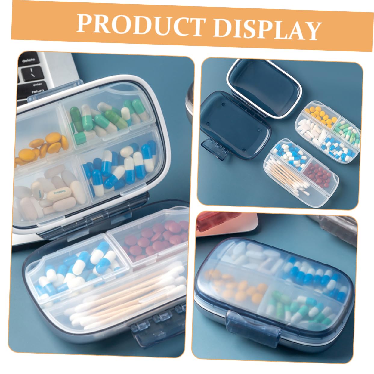Healeved Portapillole Da Viaggio Organizer Giornaliero Custodia Da Viaggio Per Piccoli Contenitori Sigillabili Per Dispenser Di Pillole Organizer Tascabile