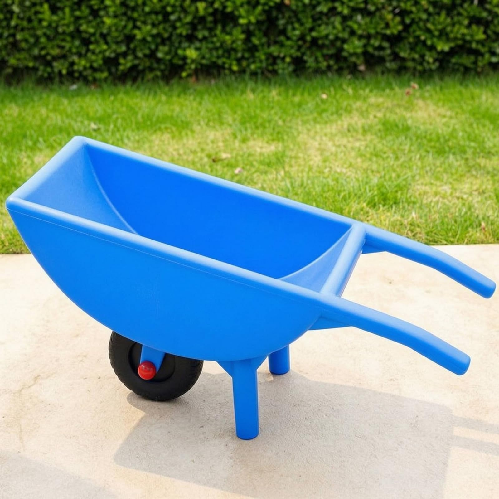 Brouette en Plastique d’extérieur Chariot à Pousser Éducatif Jouet Jardin pour Plage, Jaune