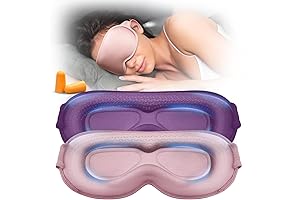 3D Contoured Weighted Sleep Mask for Women Men(2 Pack)