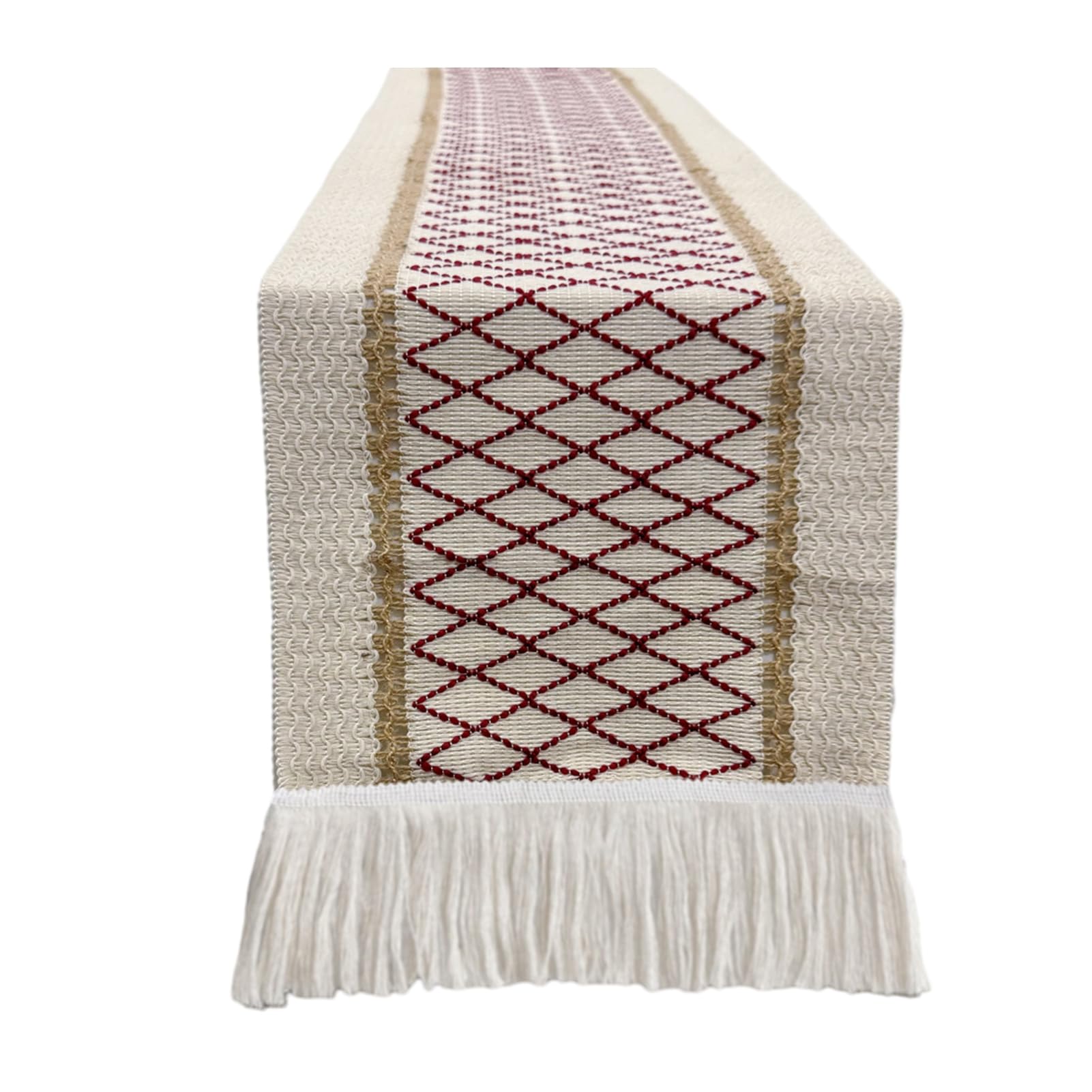 RetroNest Table Runner with Tassels,Nordic Minimalist Cotton Linen Tablecloth for Coffee Table,TV Stand Dining Table Rustic Farmhouse Home Decor 30x140cm 160cm 180cm I 140cm