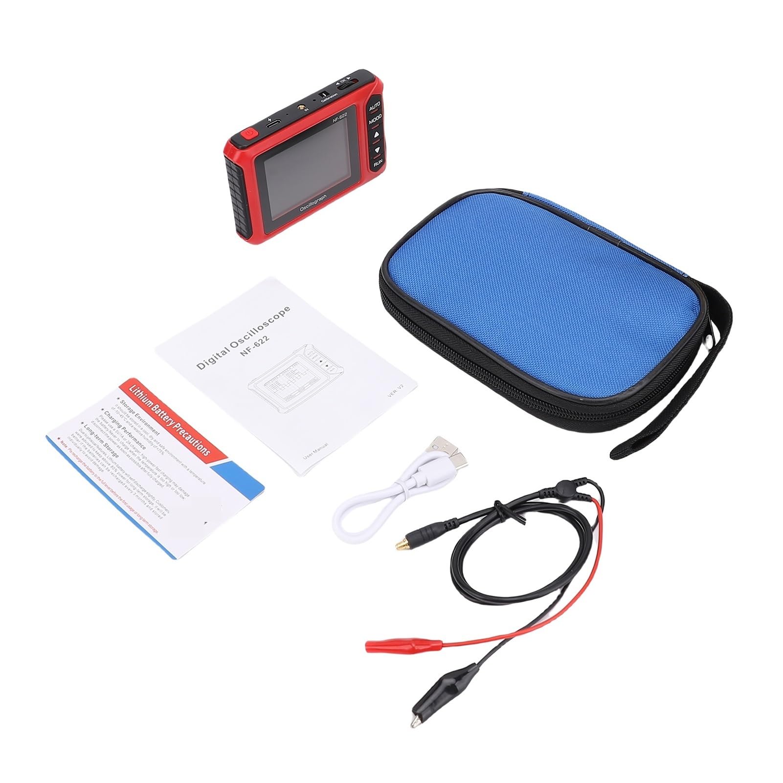 Oscilloscopio portatile, Oscilloscopio digitale portatile, oscilloscopio da 2,8" con 0,5 MS/s e funzione automatica