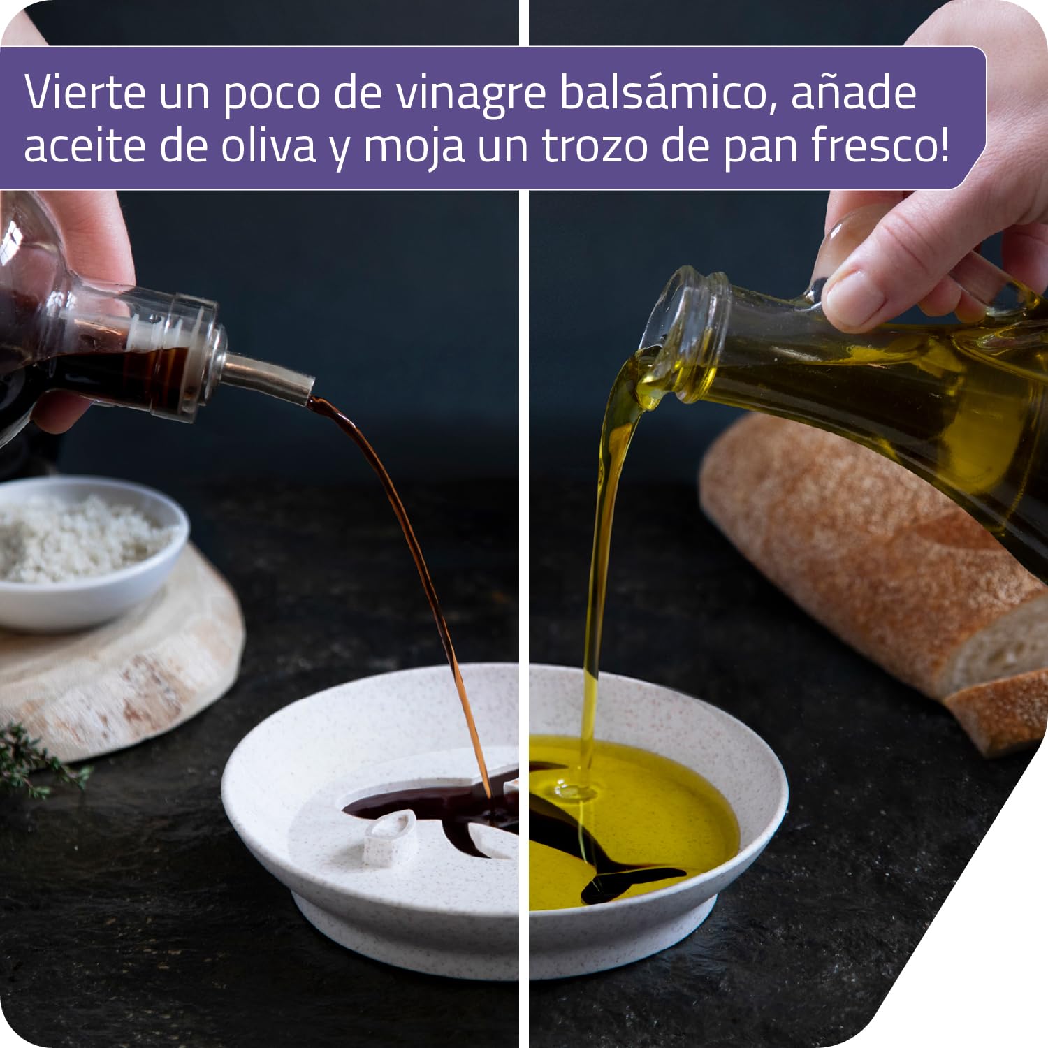 PELEG DESIGN Dip Sea Plato para Salsas Ballena – Recipiente para Aceite de Oliva y Vinagre Balsámico, Cuenco para Soja y Aperitivos, Diseño Divertido y Original, Apto para Lavavajillas