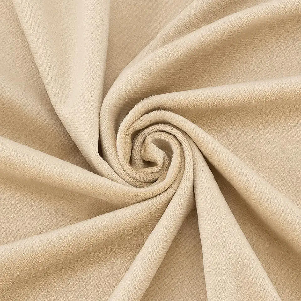 PH PandaHall Tecido de tom de pele de trigo 78,7 × 61,20 cm Tecido de malha de veludo interloque Waldorf Boneca Tecido de Pele Acolchoado Patchwork Quadrados Material de Costura Macia para Fazer