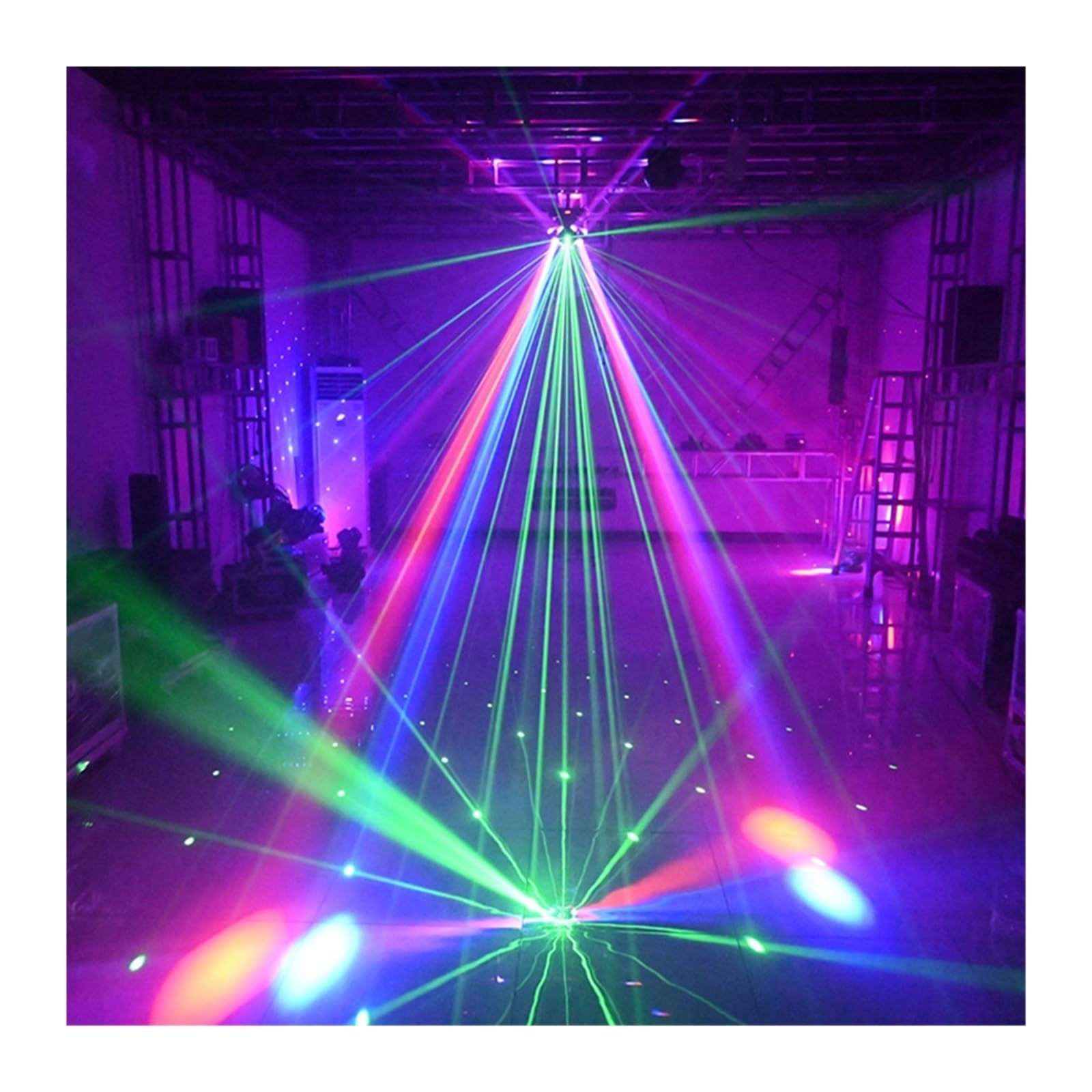 Światła sceniczne LED, 12X10W 3 głowice bezstopniowo obracające się ruchome światło głowy z oświetleniem RGG dla DJ-a, dyskoteki, sceny, wesel, muzyki, imprezy, baru na wesele