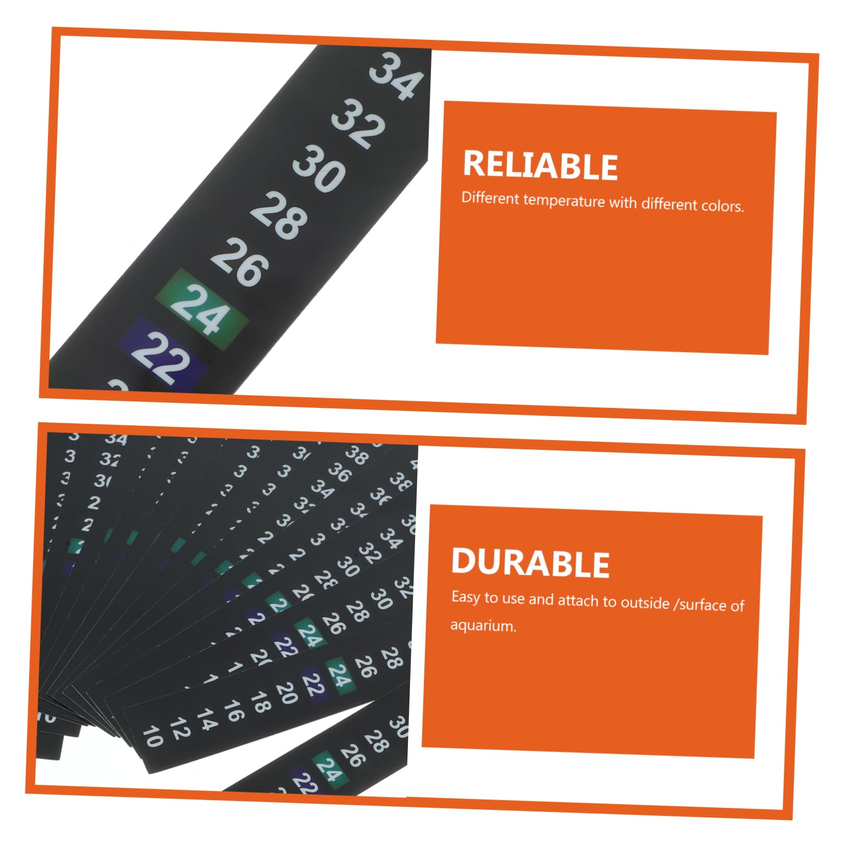Kisangel 150stücke Flüssigkristall Thermometer Streifen Für Innenräume Temperaturmessung Von Selbstklebend Für Aquarien Und Terrarien Sichere Und Praktische Anwendung