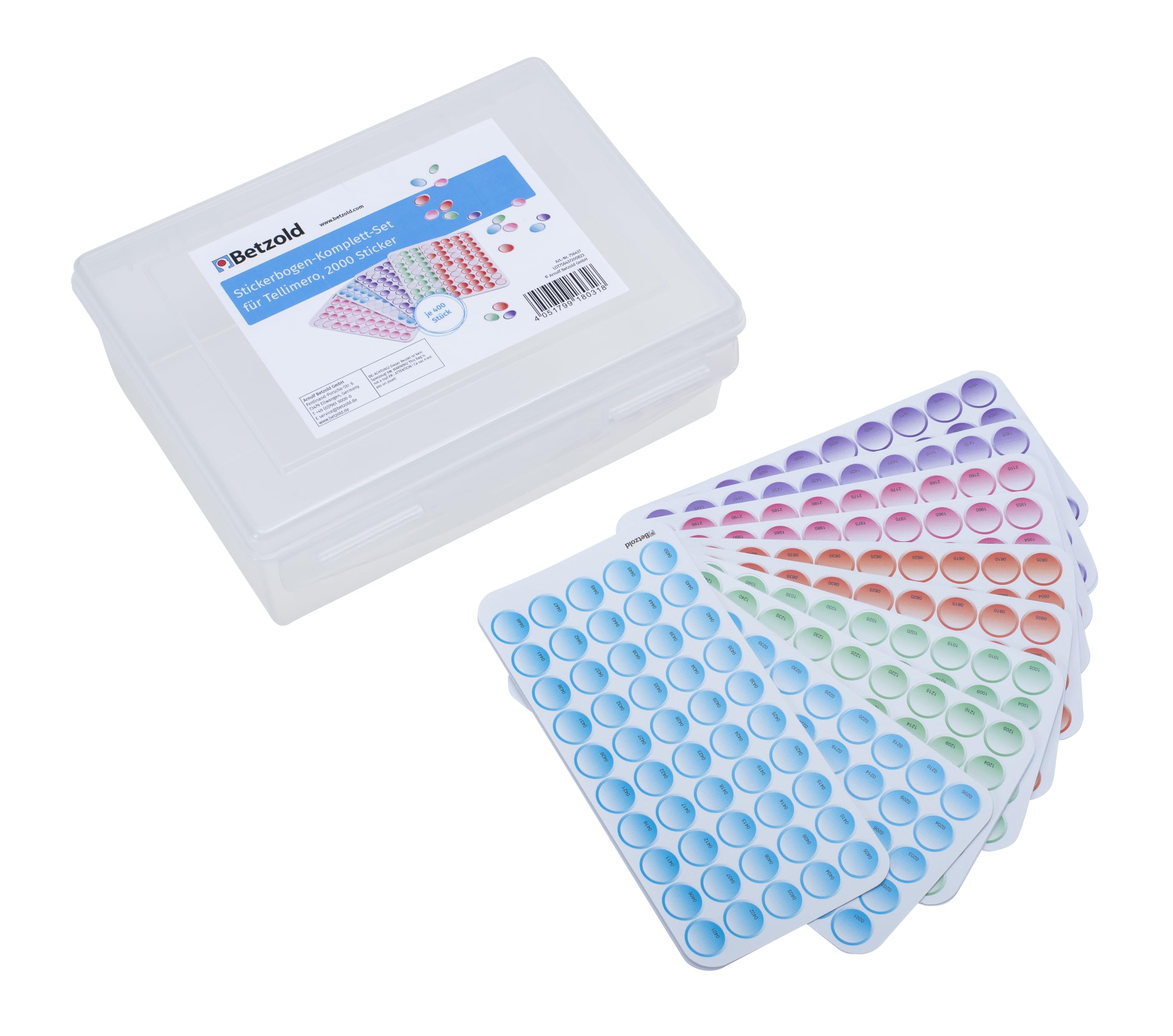 Tellimero Stickerbogen-Komplett-Set – Lernspiele Zubehör