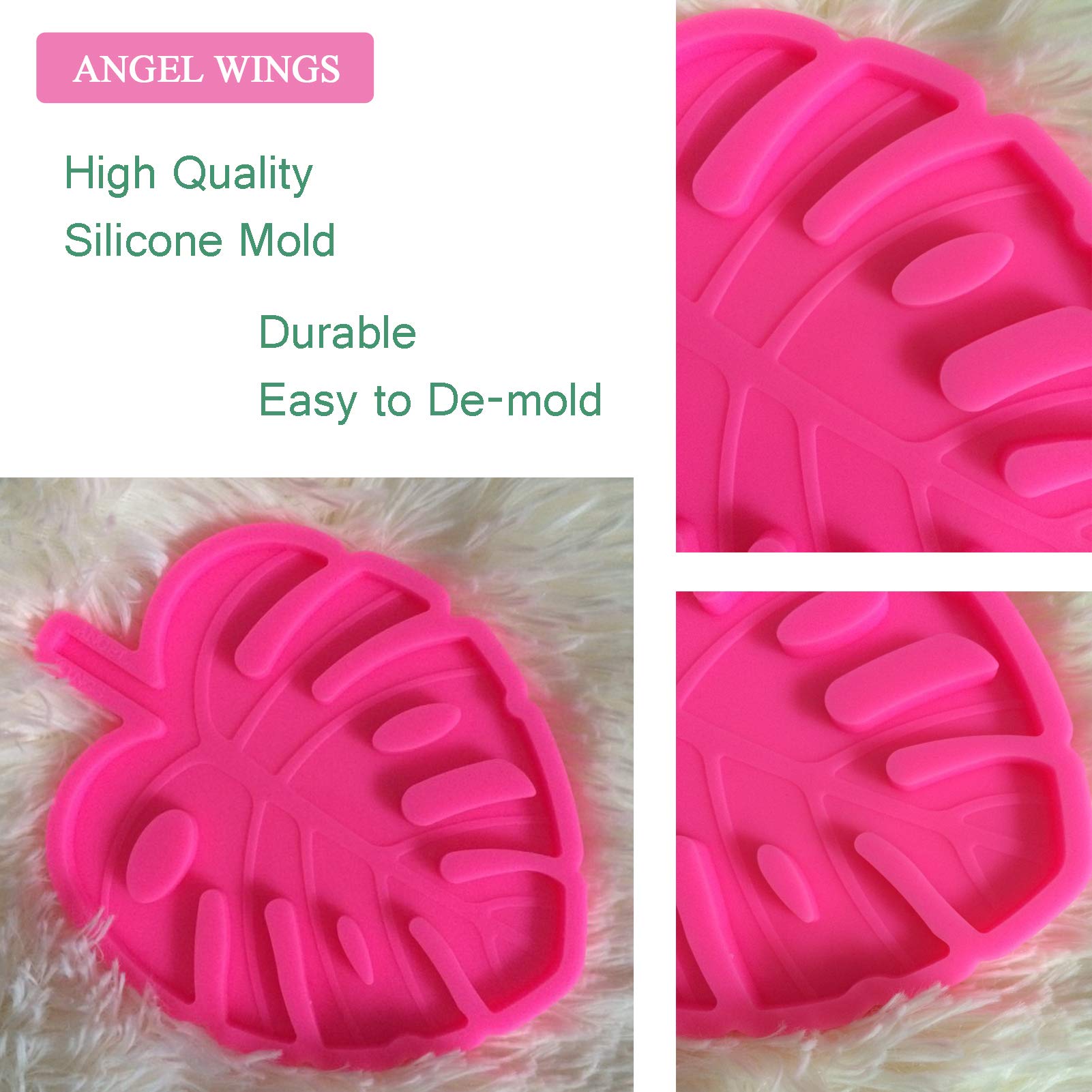 Turtle Leaves Silicone Mold For Resin Coasters - 12x12cm Geode Agate DIY Craft Mold