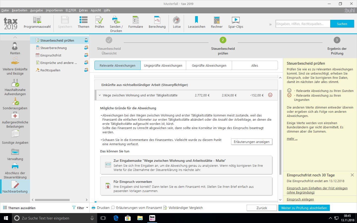 tax 2019 (für Steuerjahr 2018 / Aktivierungscode per Email)