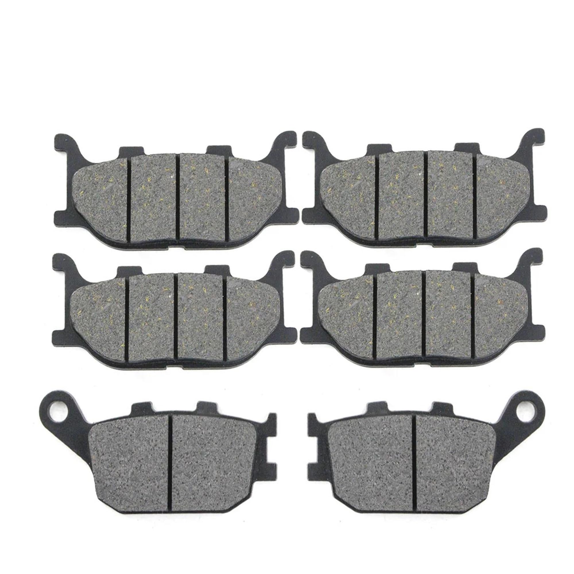 SOMMET Remblokken Set – Voor + Achter – Voor Yamaha FZ6, FZ6 Fazer, XJ6 Diversion – Semi-metaal, SGS-getest – 3 Paar