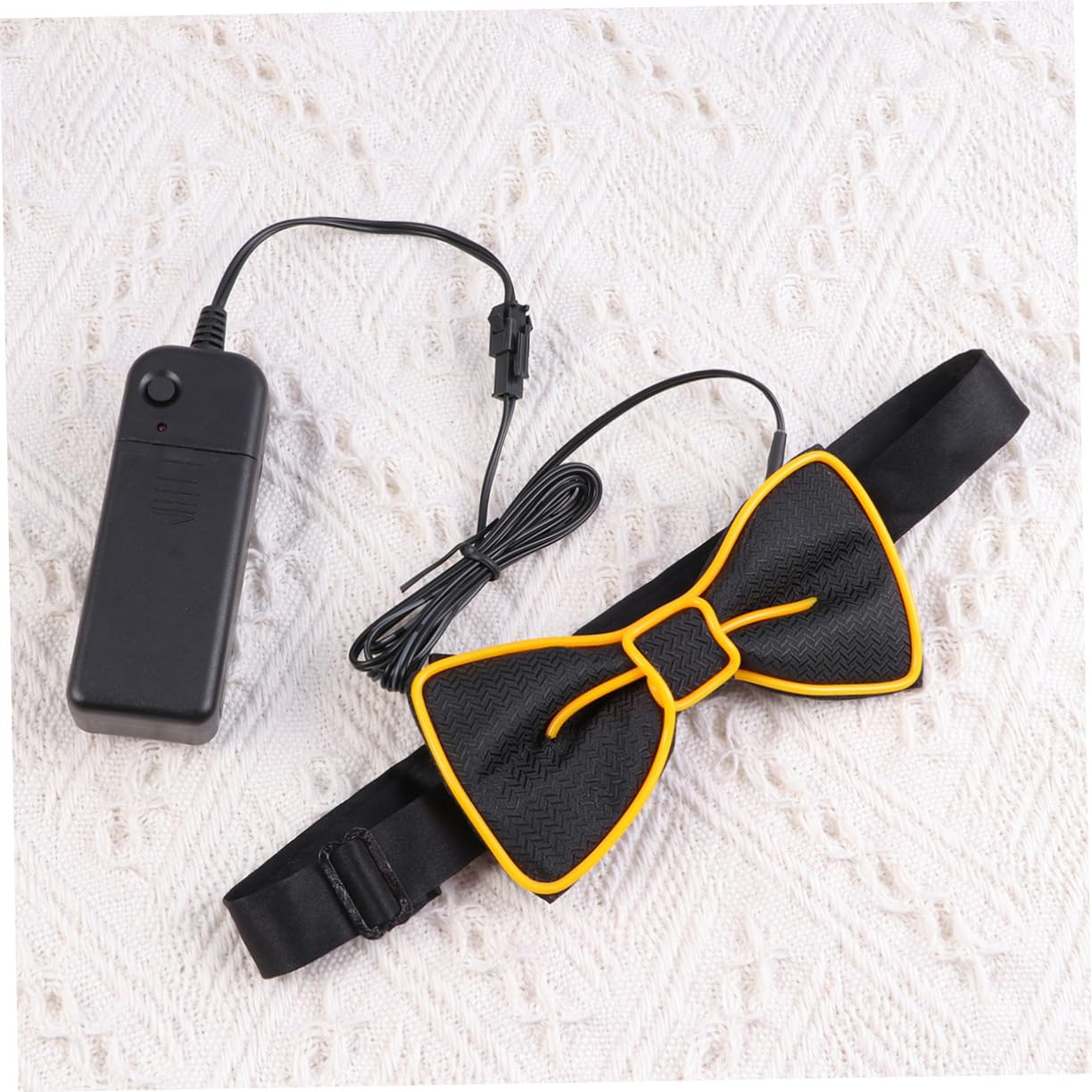 LIFKOME Pajarita Brillante Traje Oscuro Con Brillo Led Pajaritas Led Traje De Brillo Corbata De Navidad Para Niños Lazos Divertidos Pajarita De Niños Accesorios Para Fiestas Green