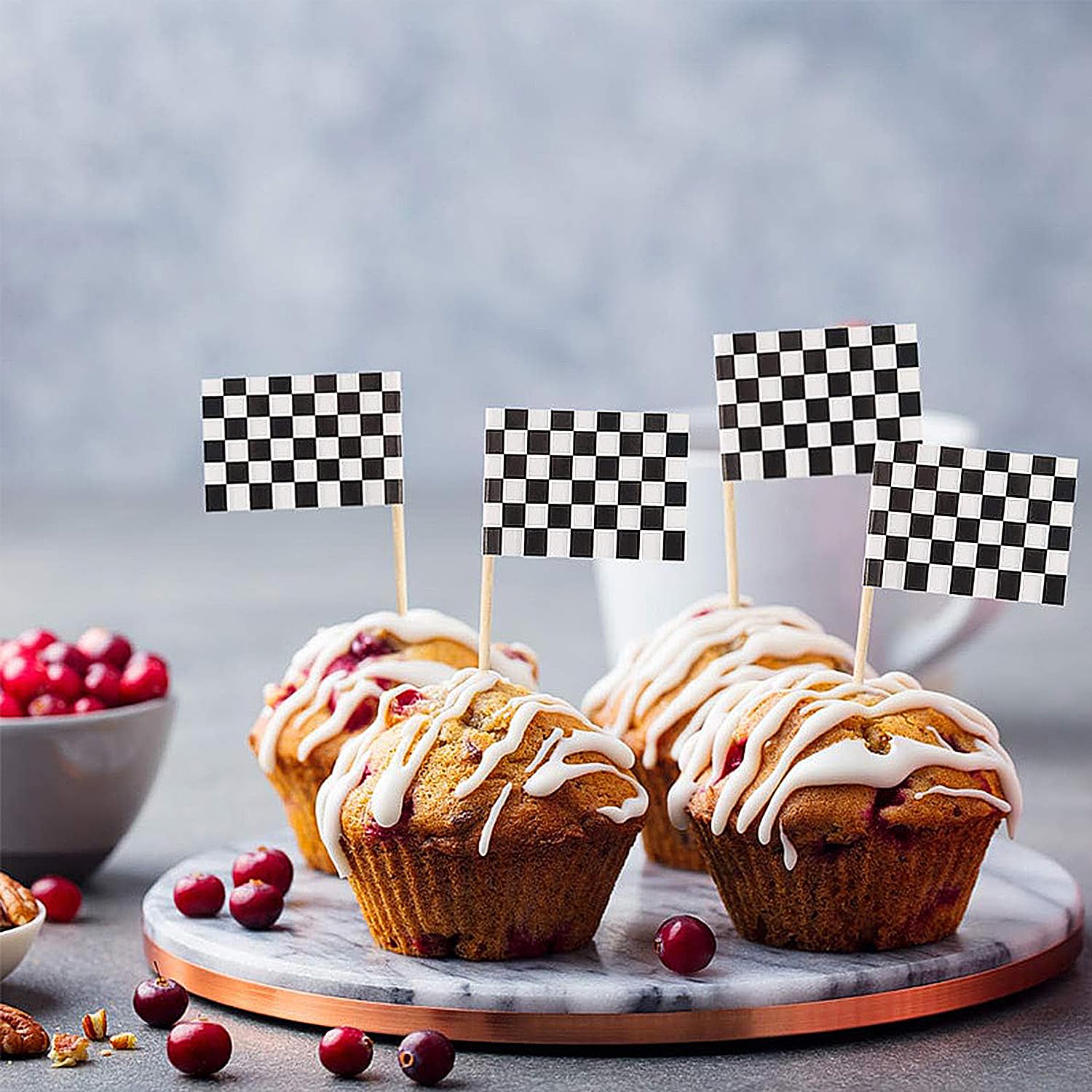 Huaxintoys 13 Pezzi per Auto da Corsa, Decorazione per Torta di Compleanno