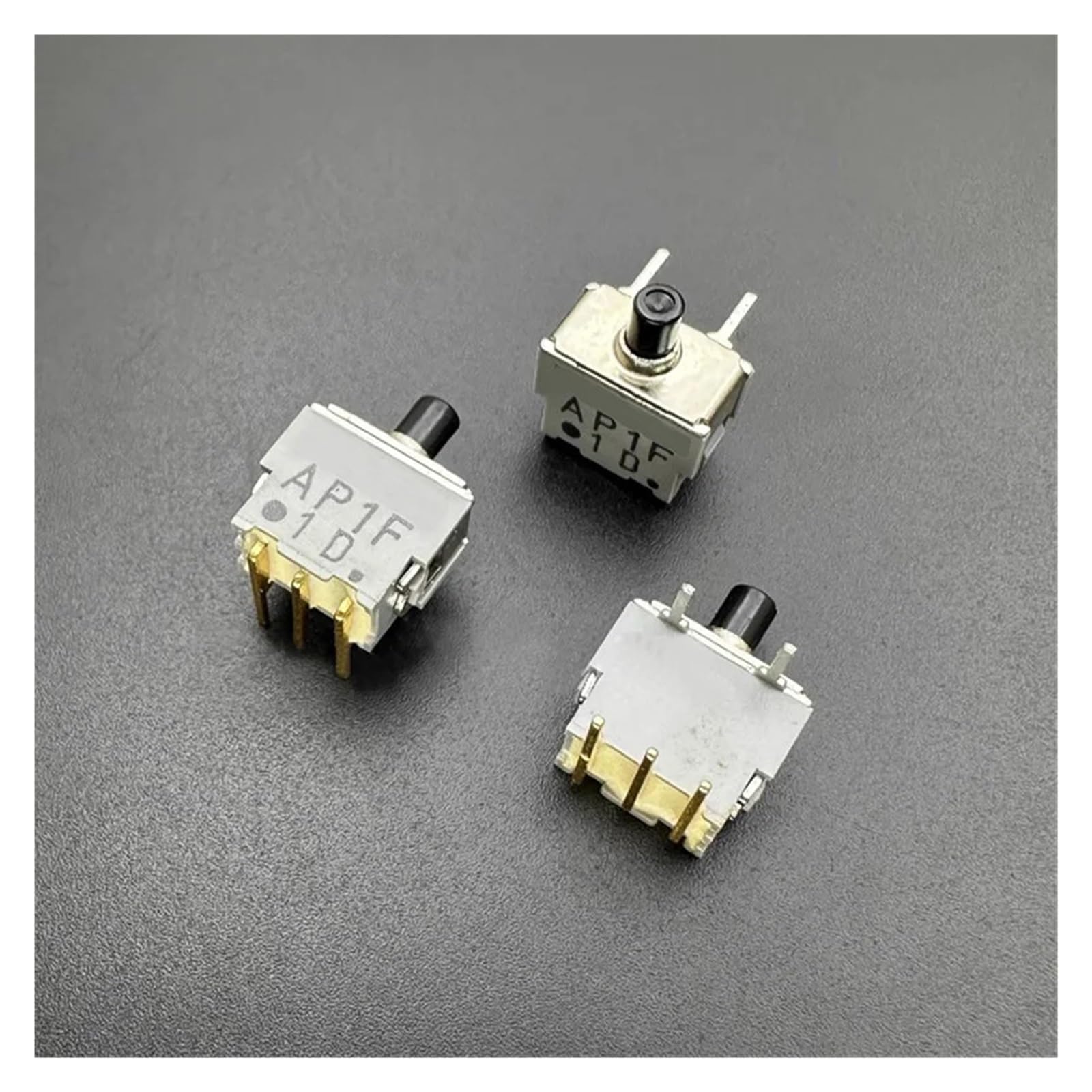 Interrupteur AP1F FYOCOXDS à 5 broches, bouton poussoir de réinitialisation AP1F-6S doré