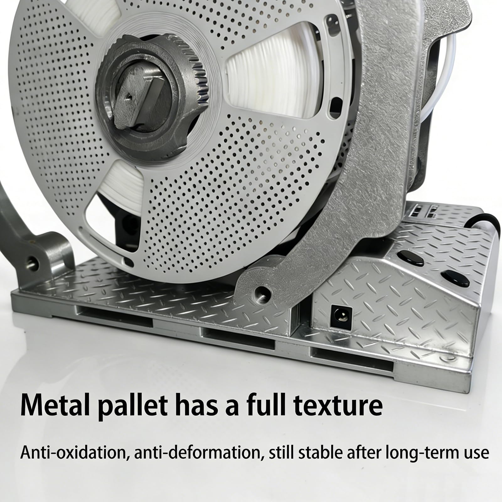 Rebobinador de carrete de filamento, rebobinador de filamento para impresora 3D eléctrica, envuelve perfectamente PLA/ABS/TPU, almacena hasta 4 kg, ideal para suministros de impresión 3D
