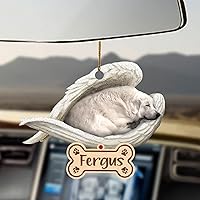 Vista 48 de Chihuahua Sleeping Angel - Adorno conmemorativo de acrílico 2D personalizado para perro, regalo para la pérdida de mascotas, regalo de simpatía