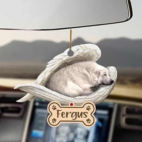 Miniatura 48 de Chihuahua Sleeping Angel - Adorno conmemorativo de acrílico 2D personalizado para perro, regalo para la pérdida de mascotas, regalo de simpatía