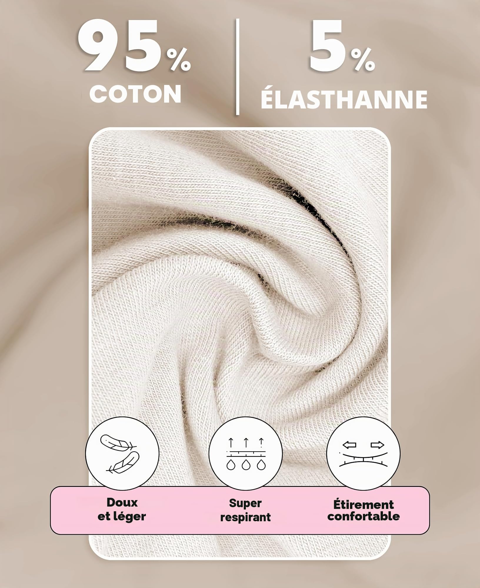 Sexy Basics T-shirts en coton extensible pour femme | Hauts basiques décontractés et actifs | Plusieurs lots et couleurs, XX-Large